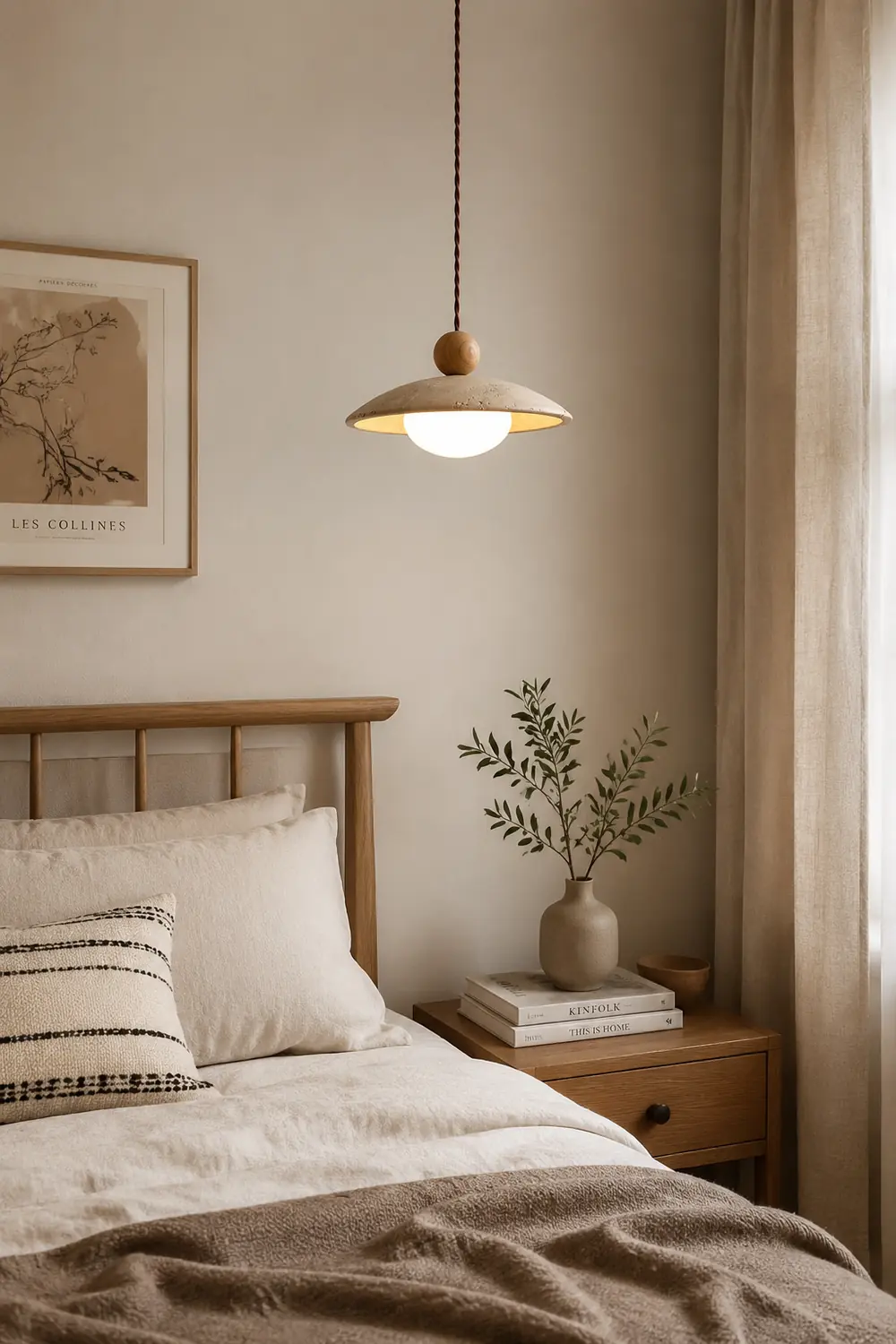 Scandinavian Travertine Disc Pendant Lamp - Lumpaz