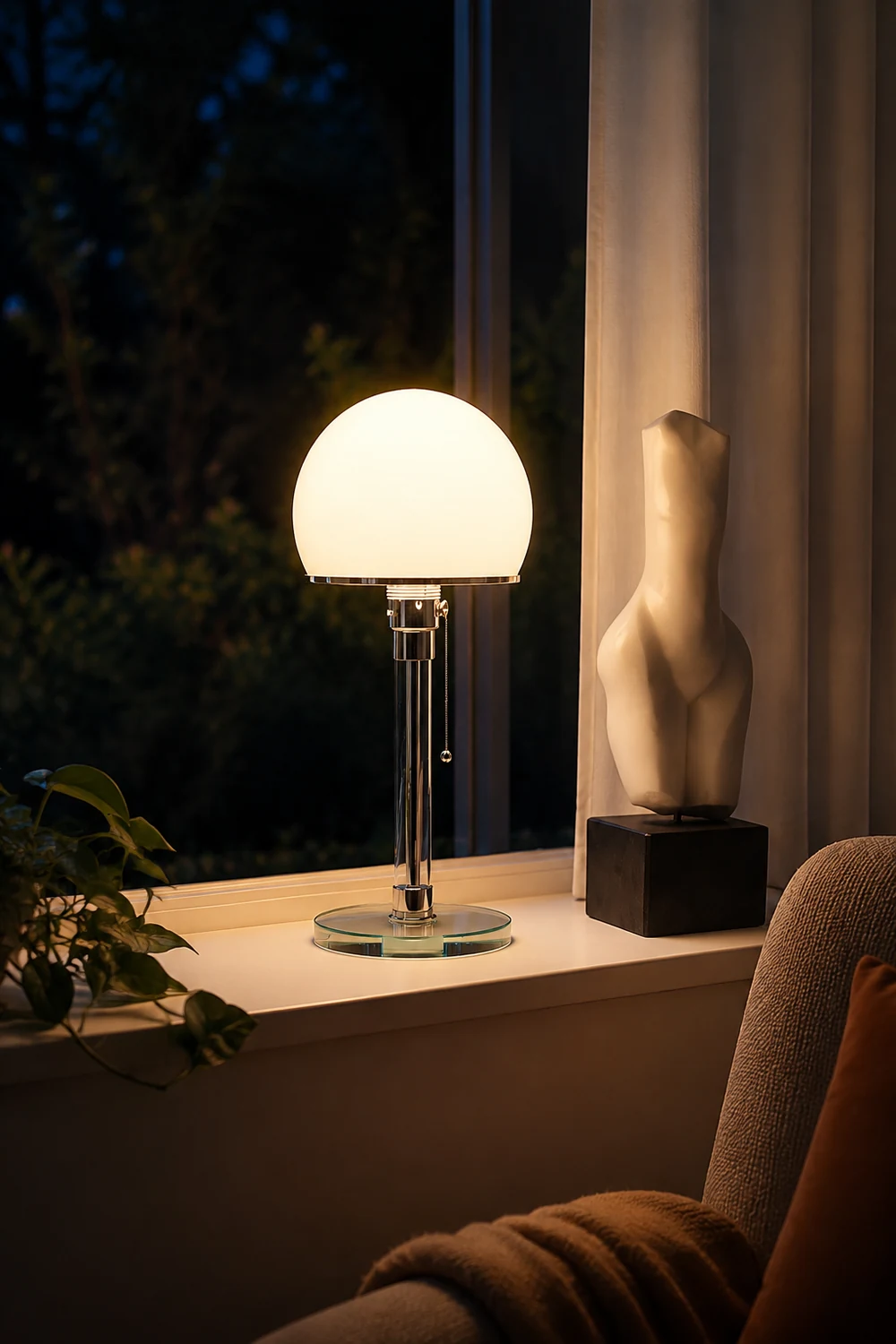 Globe Glass Table Lamp - Lumpaz