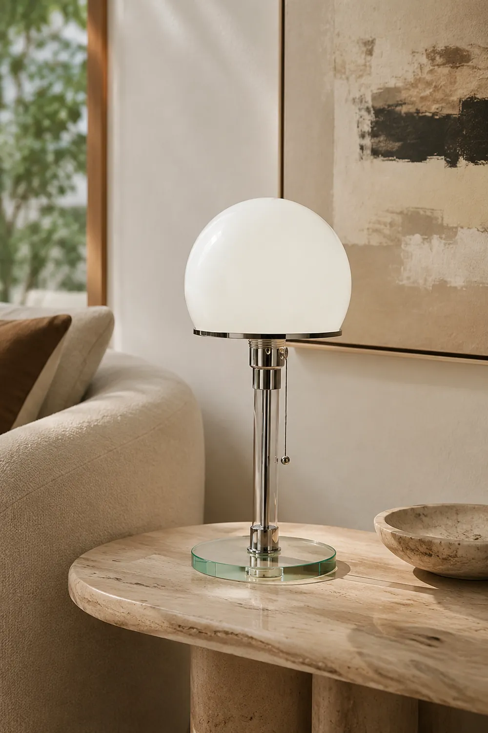 Globe Glass Table Lamp - Lumpaz