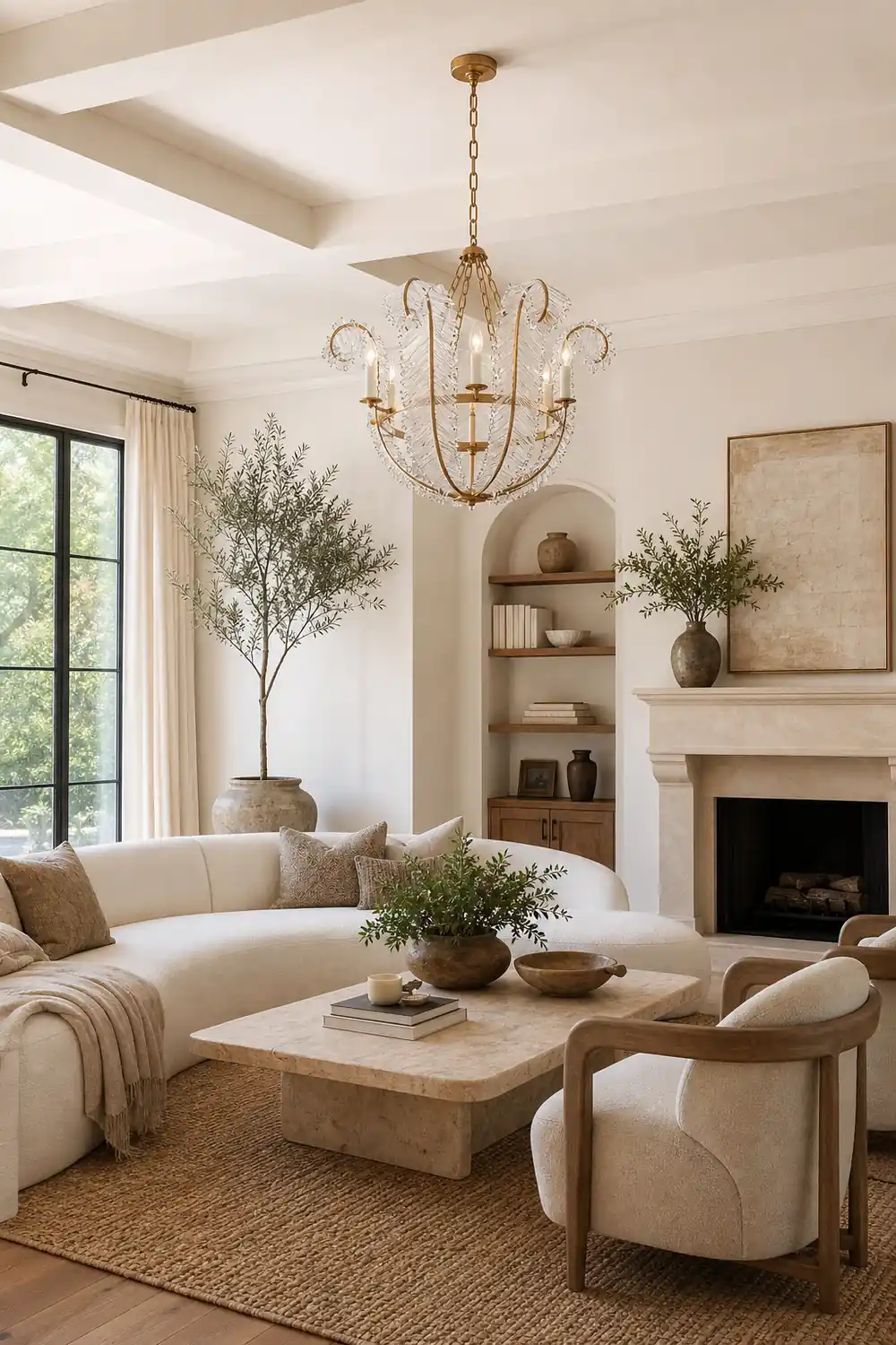 Calais Vintage Scroll Design Chandelier - Lumpaz