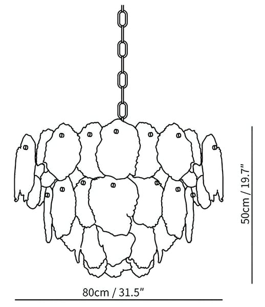 Gloire Luxury Alabaster Chandelier