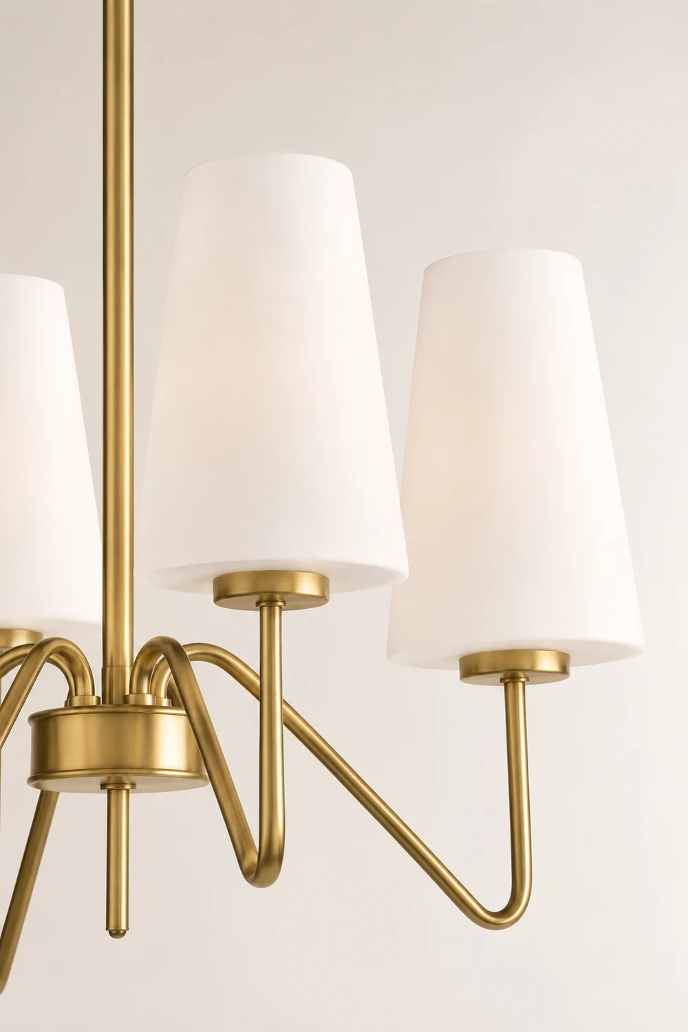 Simple brass five-head chandelier - Lumpaz