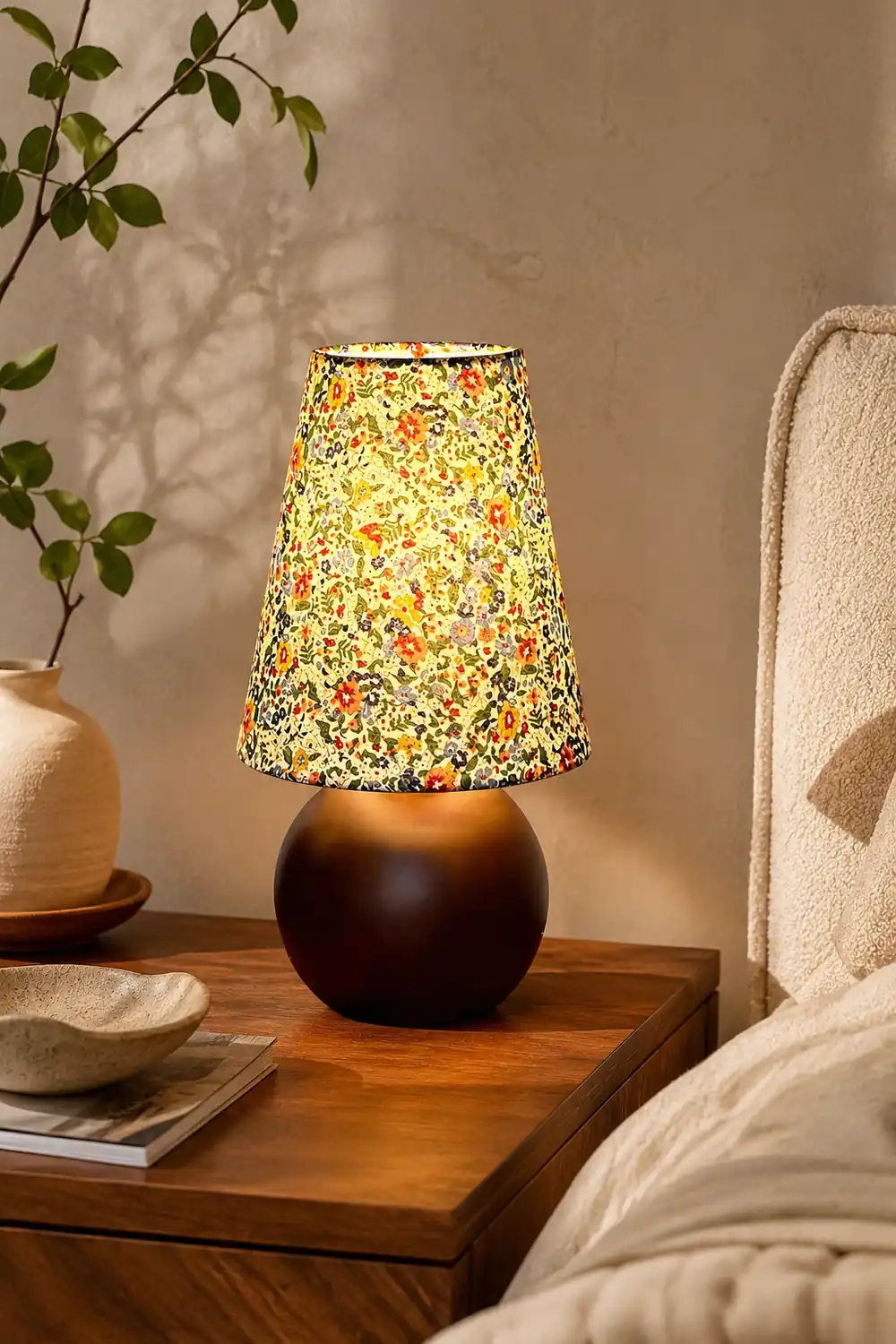 Elara Floral Glow Table Lamp - Lumpaz