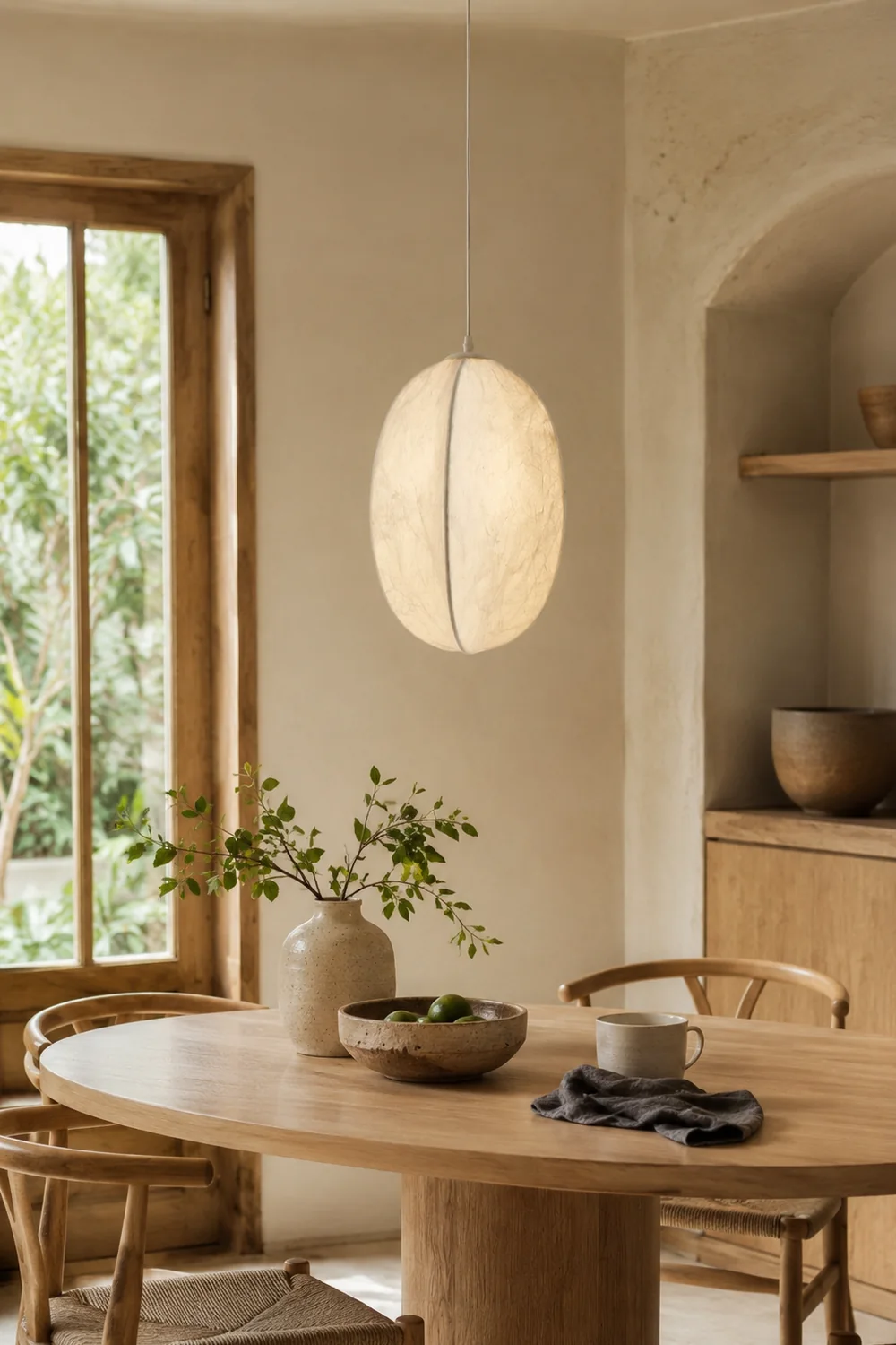 Lilian Silk Sphere Pendant Lamp - Lumpaz