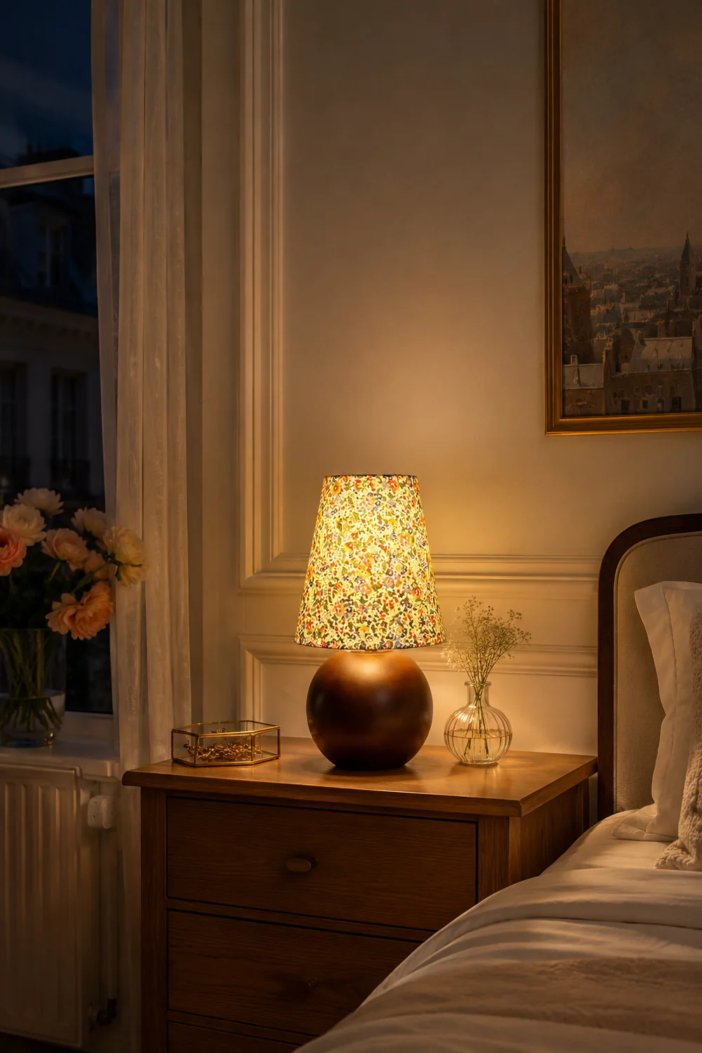 Elara Floral Glow Table Lamp - Lumpaz