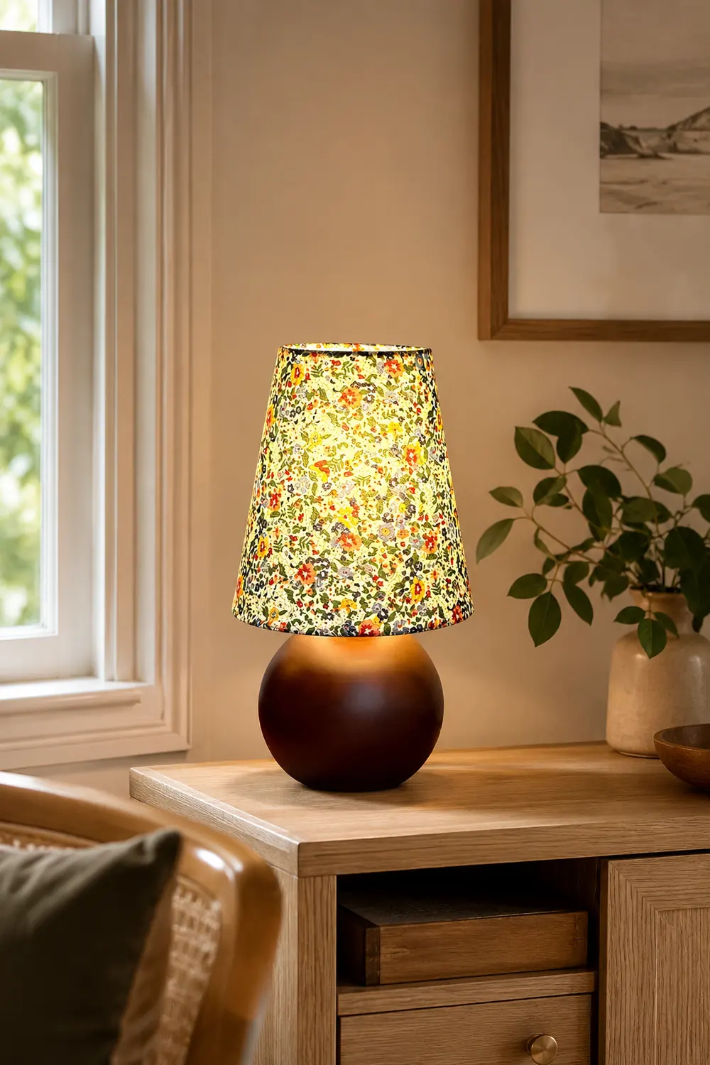 Elara Floral Glow Table Lamp - Lumpaz