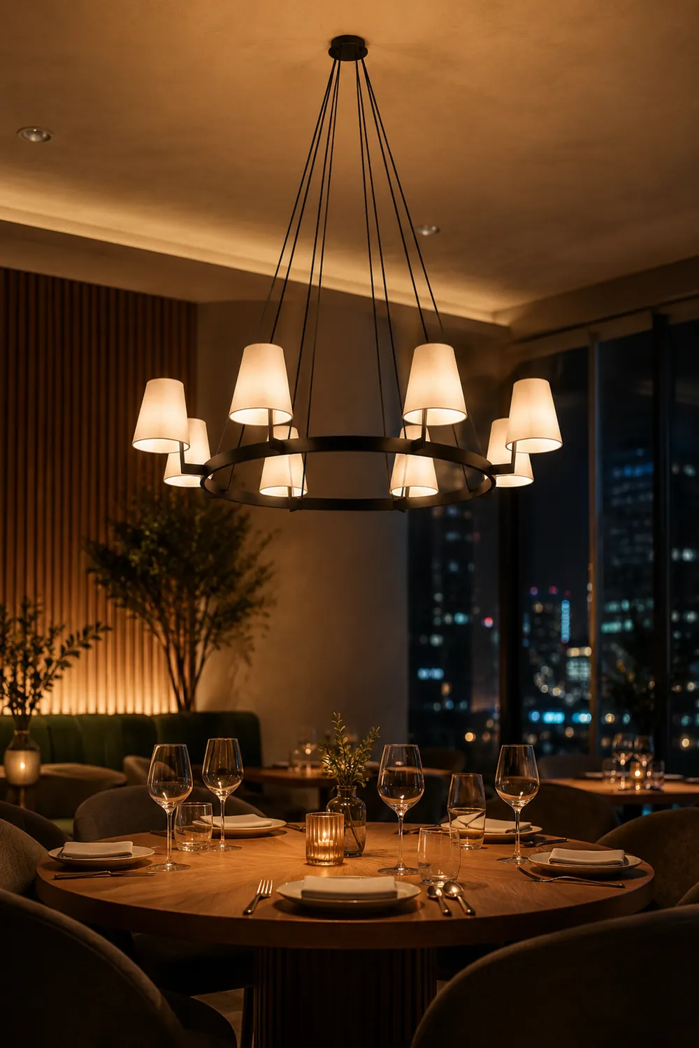 3D Corniche Circular Chandelier - Lumpaz