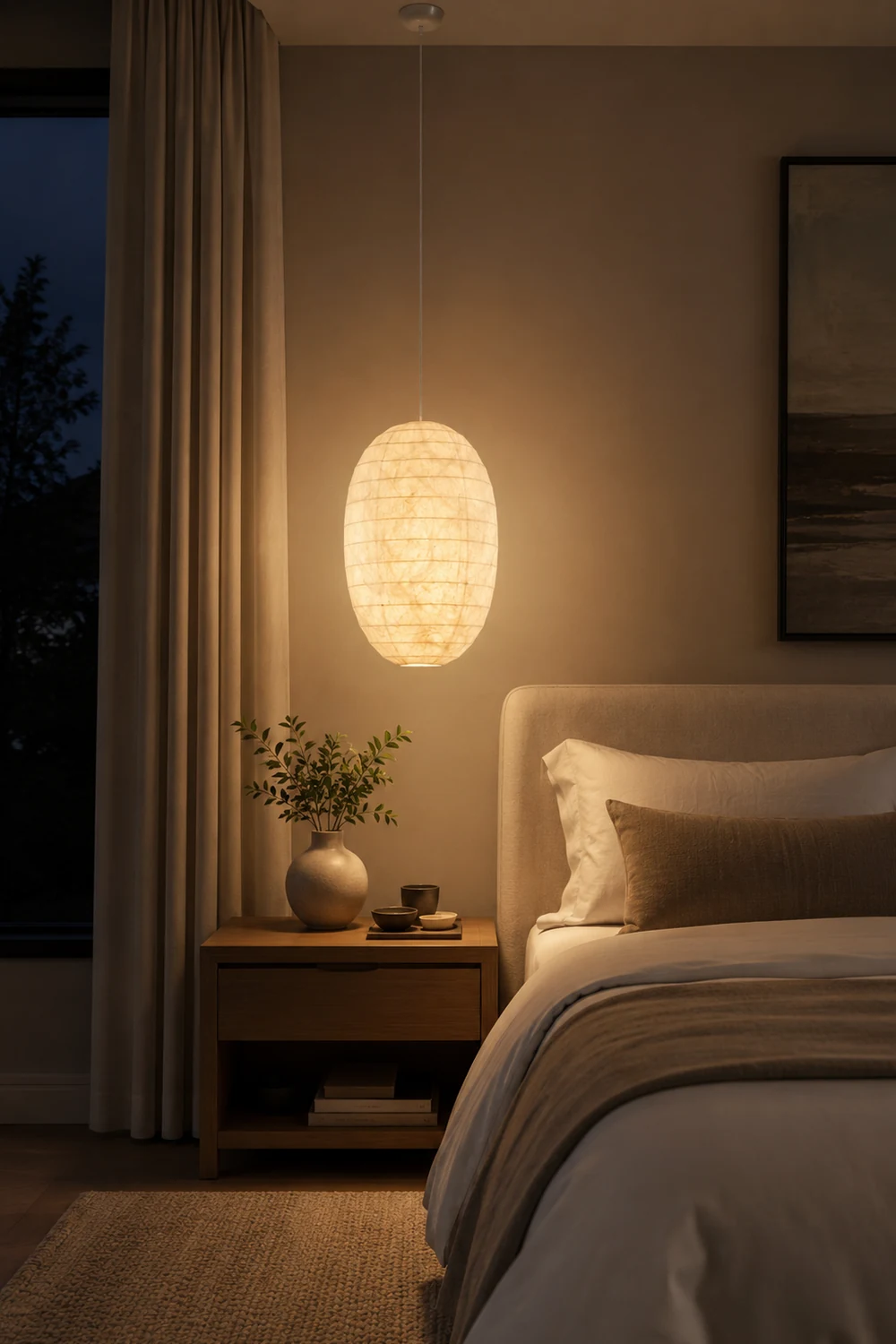 Sophia Silk Pendant Lamp - Lumpaz