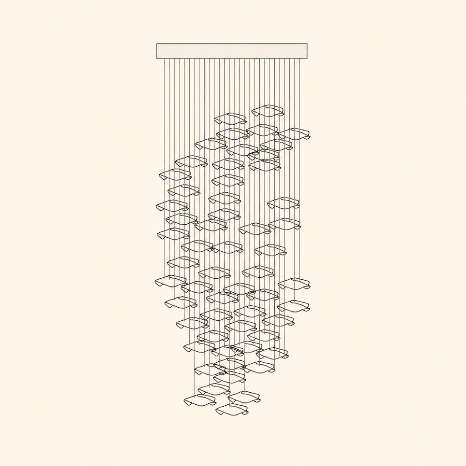 Tidal Stair Chandelier - Lumpaz