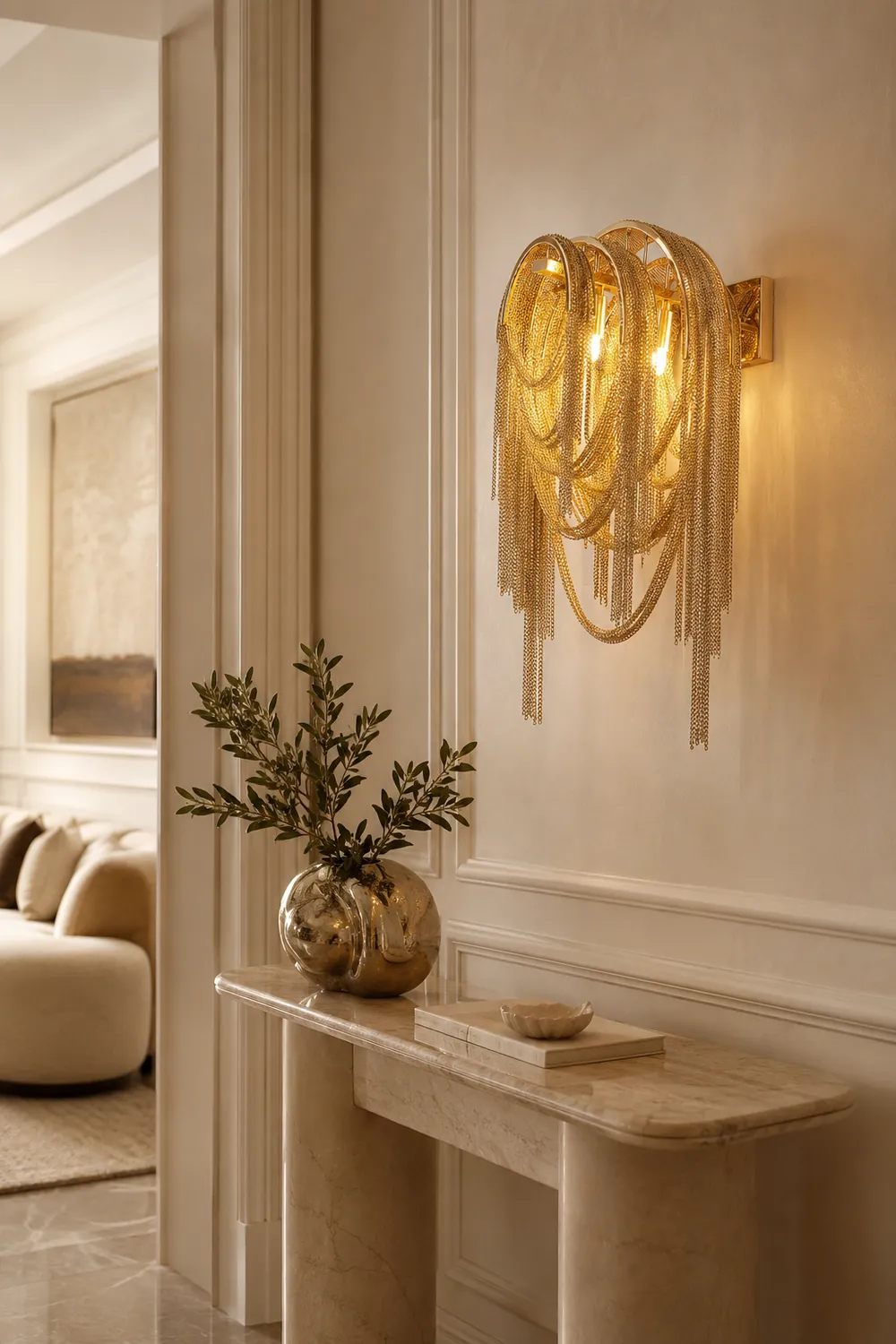 Chains Tassel Wall Lamp - Lumpaz