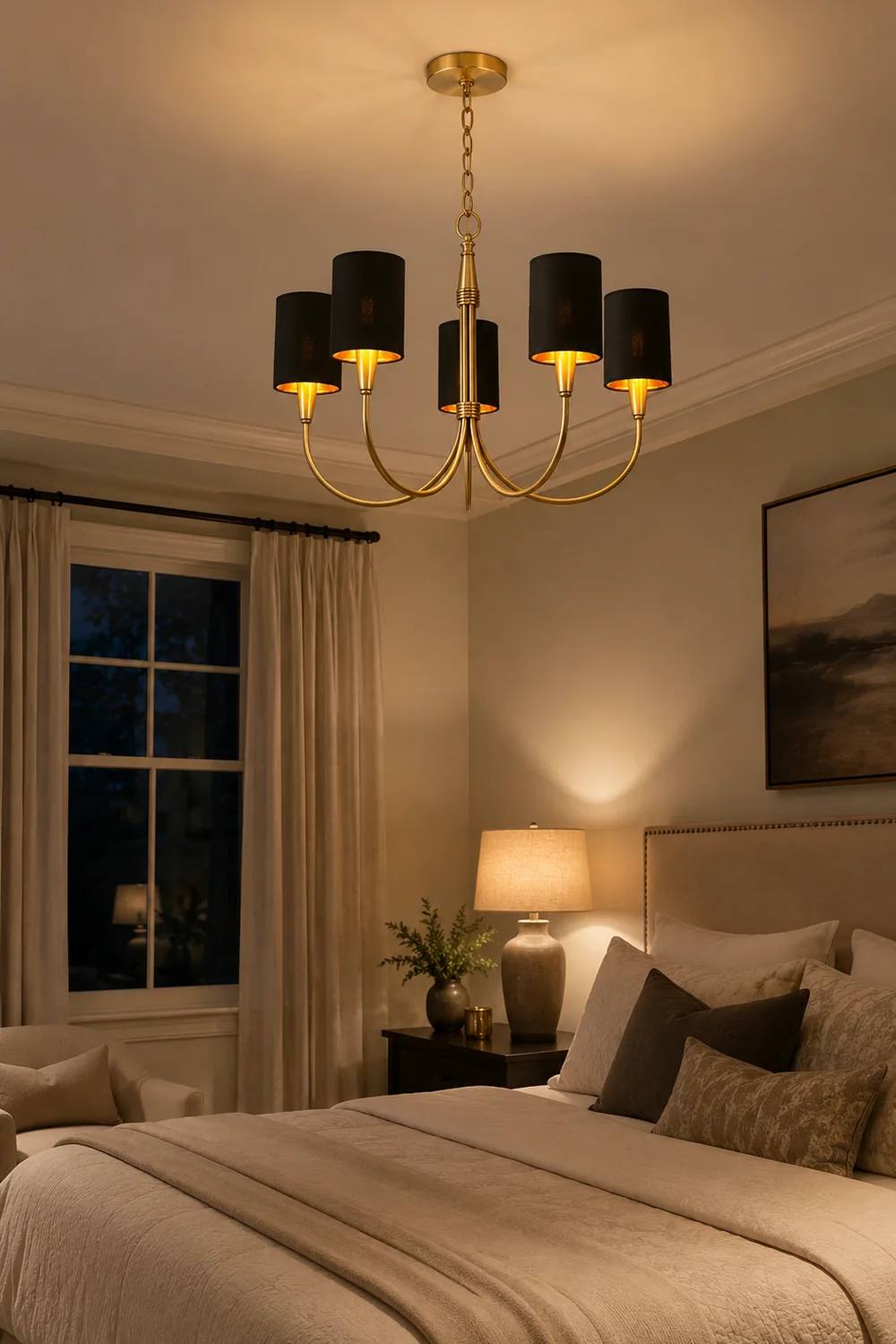 Quincy Black Chandelier - Lumpaz