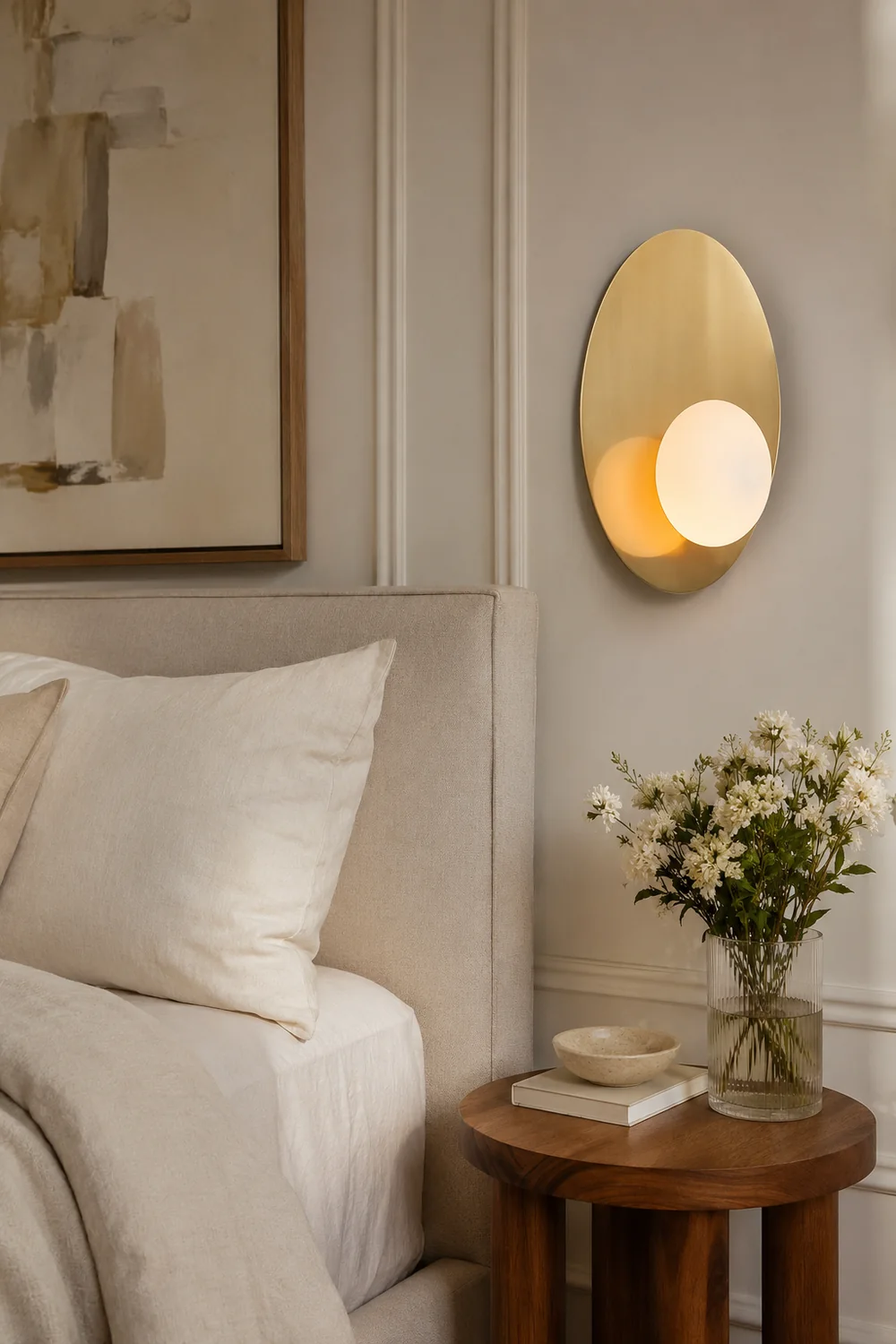 Nodes Angled Alabaster Wall Sconce - Lumpaz
