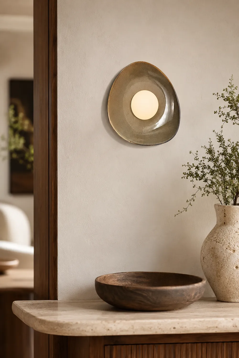 Pebble Disc Wall Light - Lumpaz