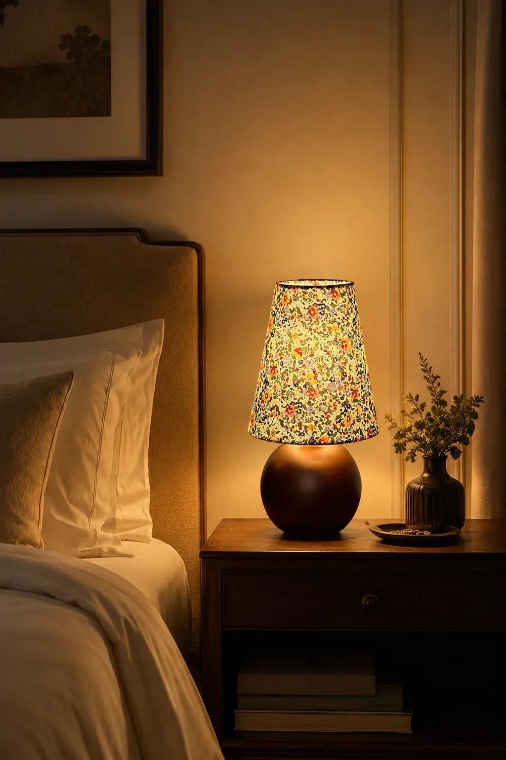 Elara Floral Glow Table Lamp - Lumpaz