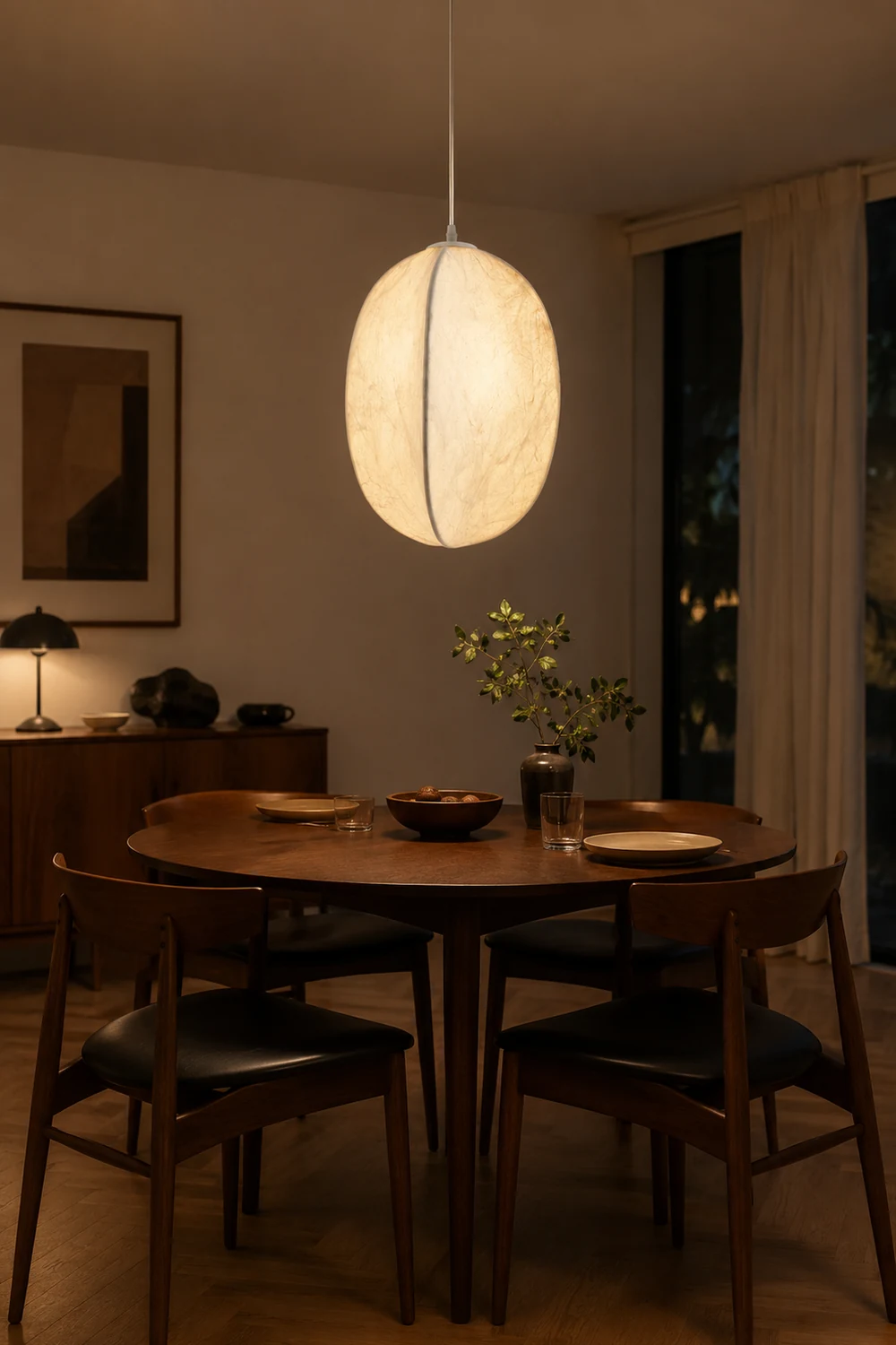 Lilian Silk Sphere Pendant Lamp - Lumpaz