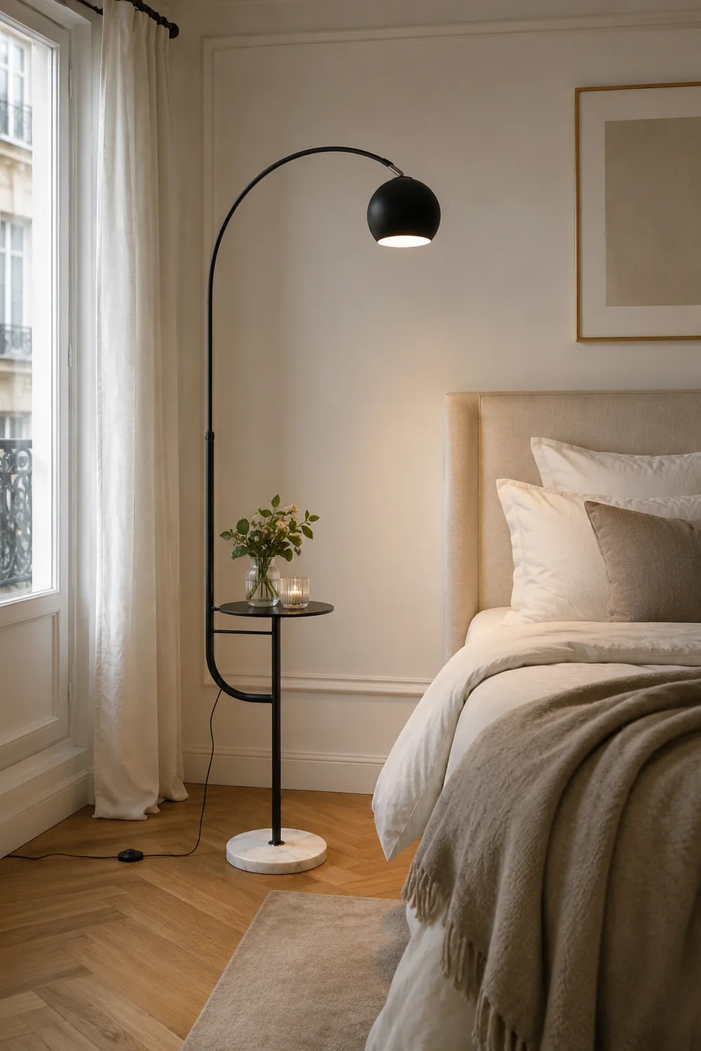 Arc Nightstand Floor Lamp - Lumpaz