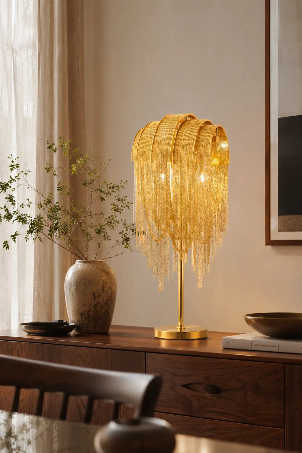 Chains Tassel Table Lamp - Lumpaz