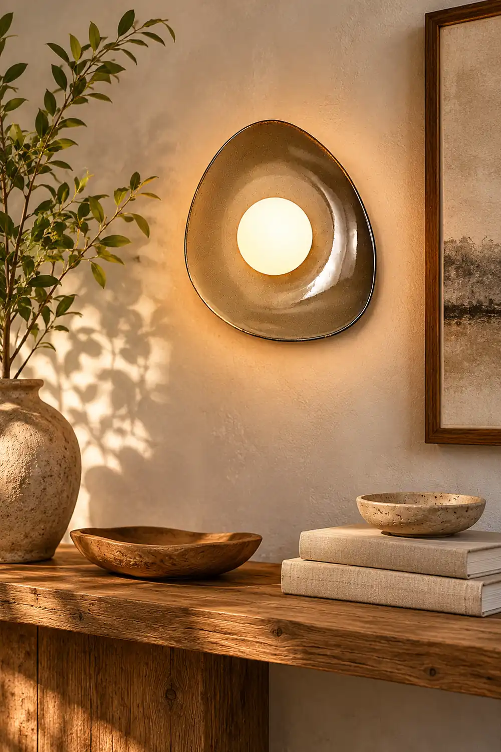 Pebble Disc Wall Light - Lumpaz