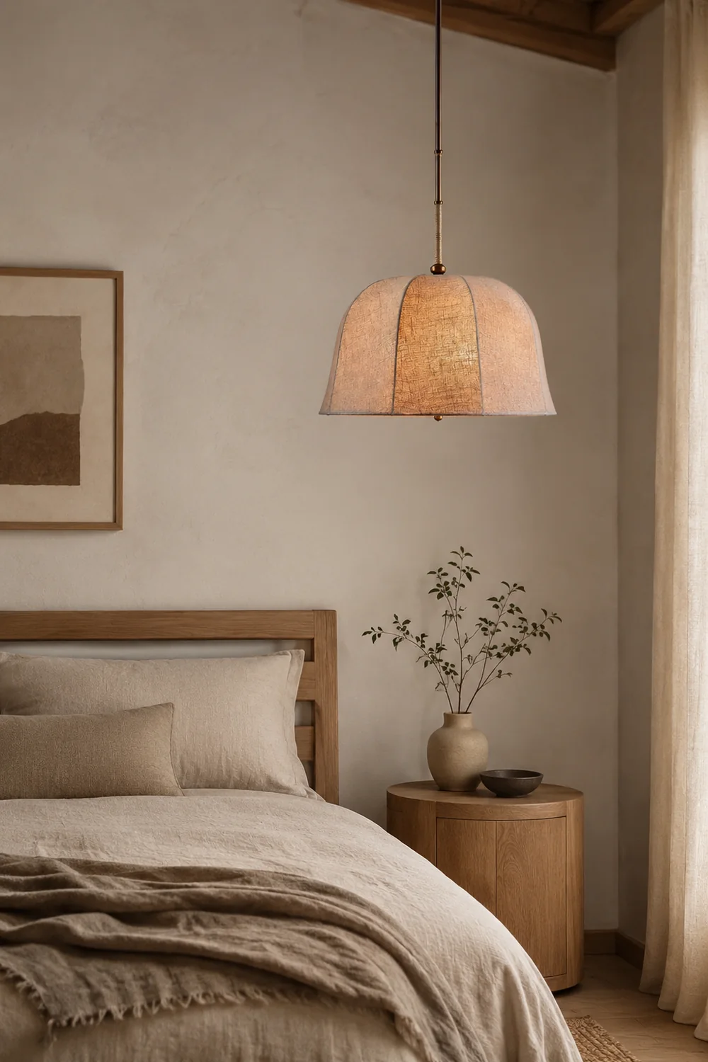 Sienna Linen Pendant Lamp - Lumpaz