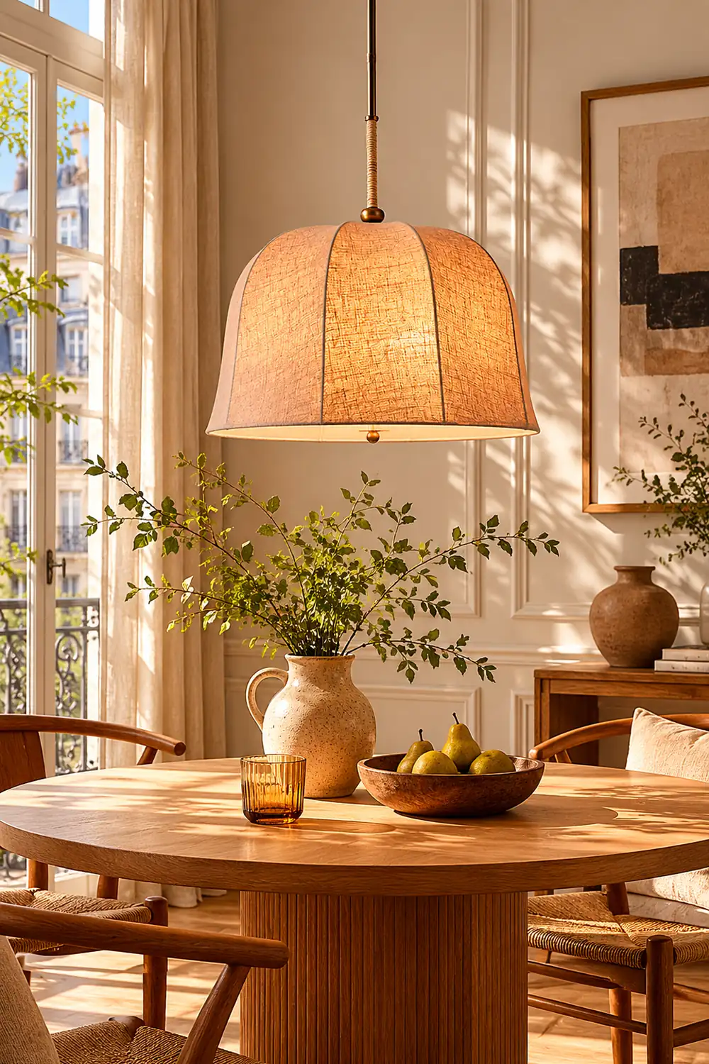 Sienna Linen Pendant Lamp - Lumpaz