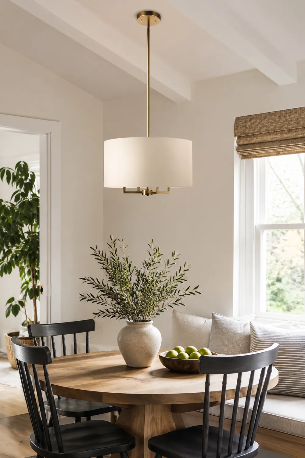 Spherical fabric covered chandelier - Lumpaz