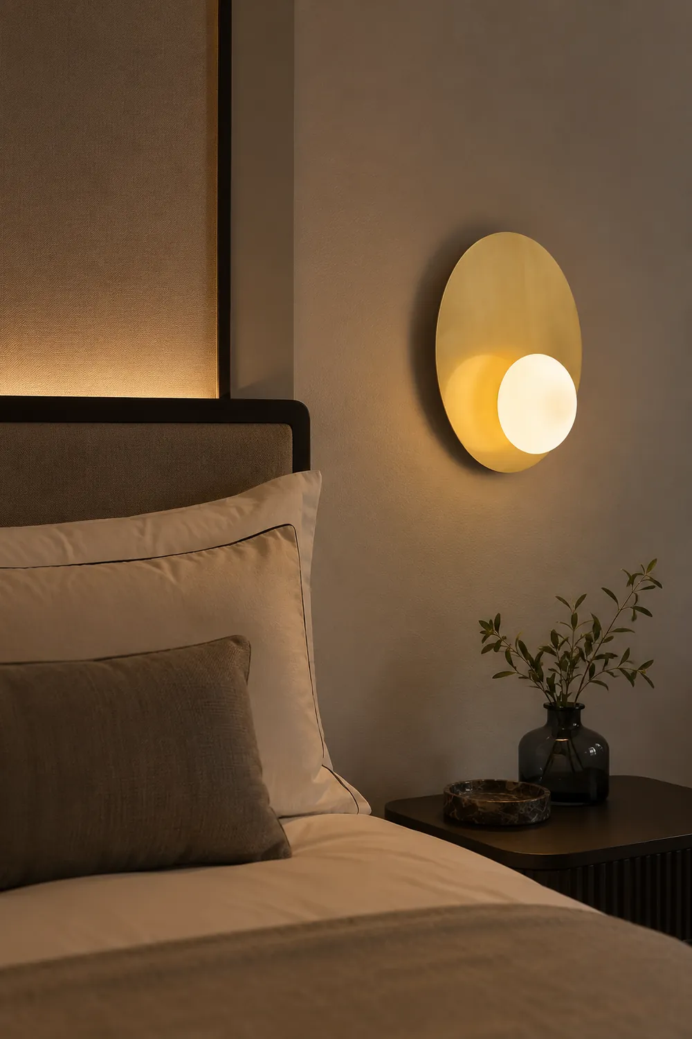 Nodes Angled Alabaster Wall Sconce - Lumpaz