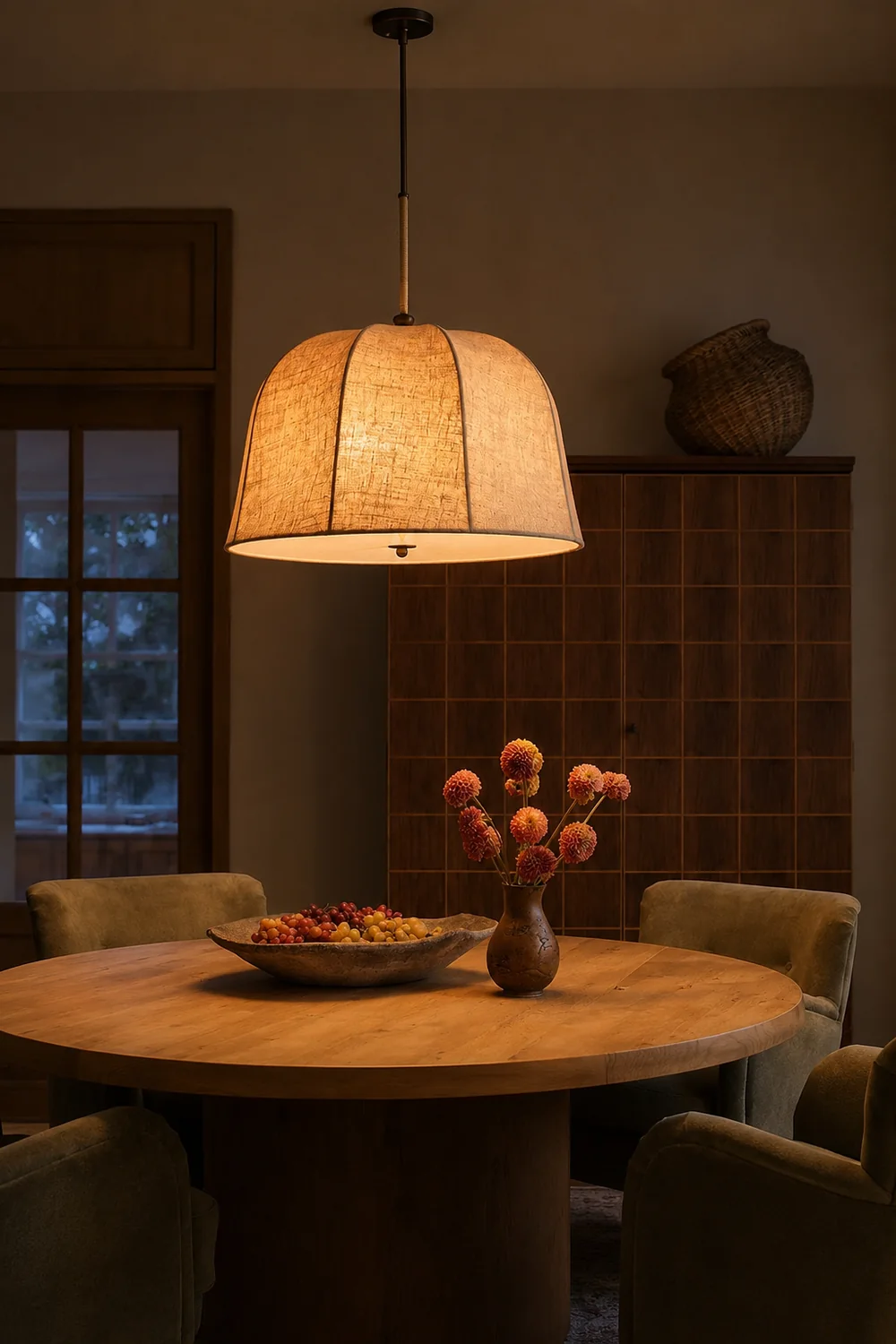 Sienna Linen Pendant Lamp - Lumpaz