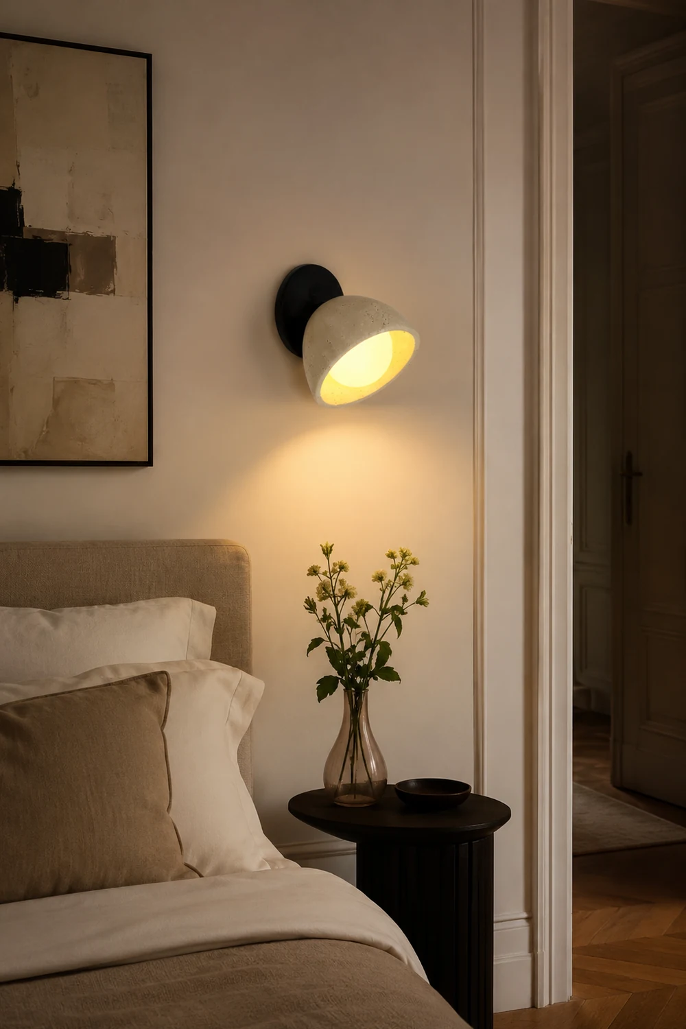 Tranquil Travertine Wall Light - Lumpaz