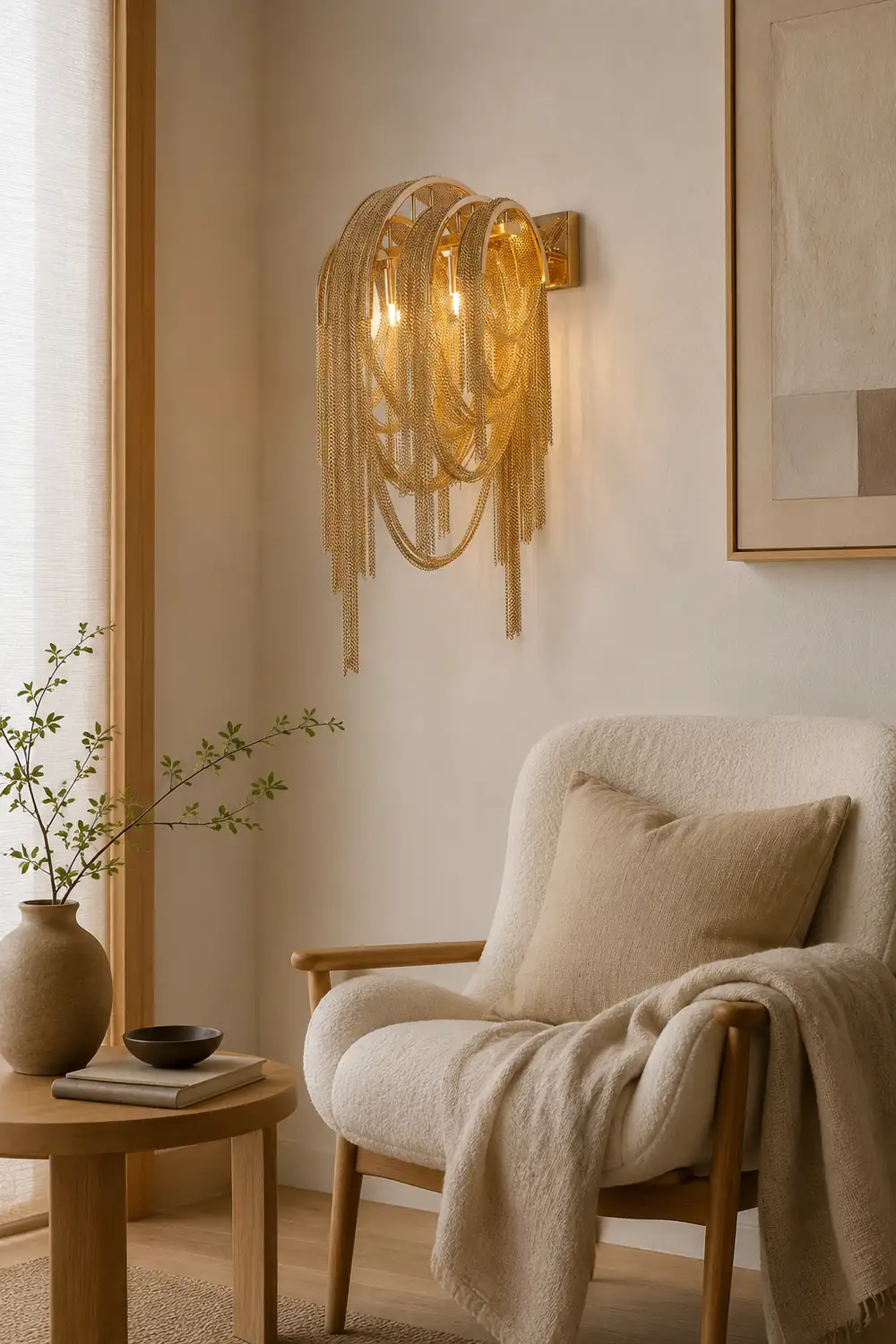 Chains Tassel Wall Lamp - Lumpaz