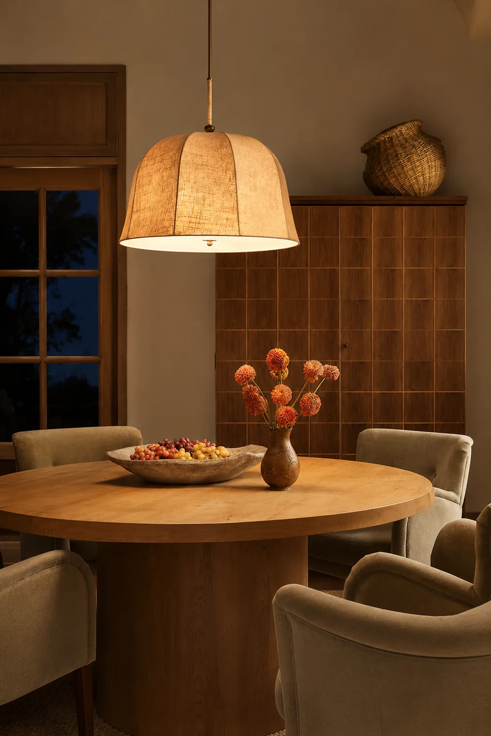Sienna Linen Pendant Lamp - Lumpaz