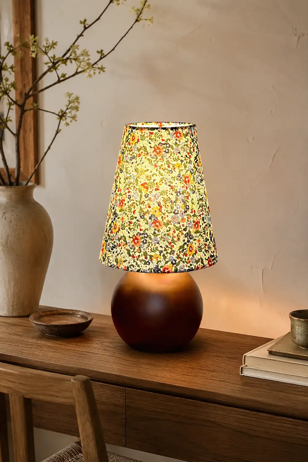 Elara Floral Glow Table Lamp - Lumpaz