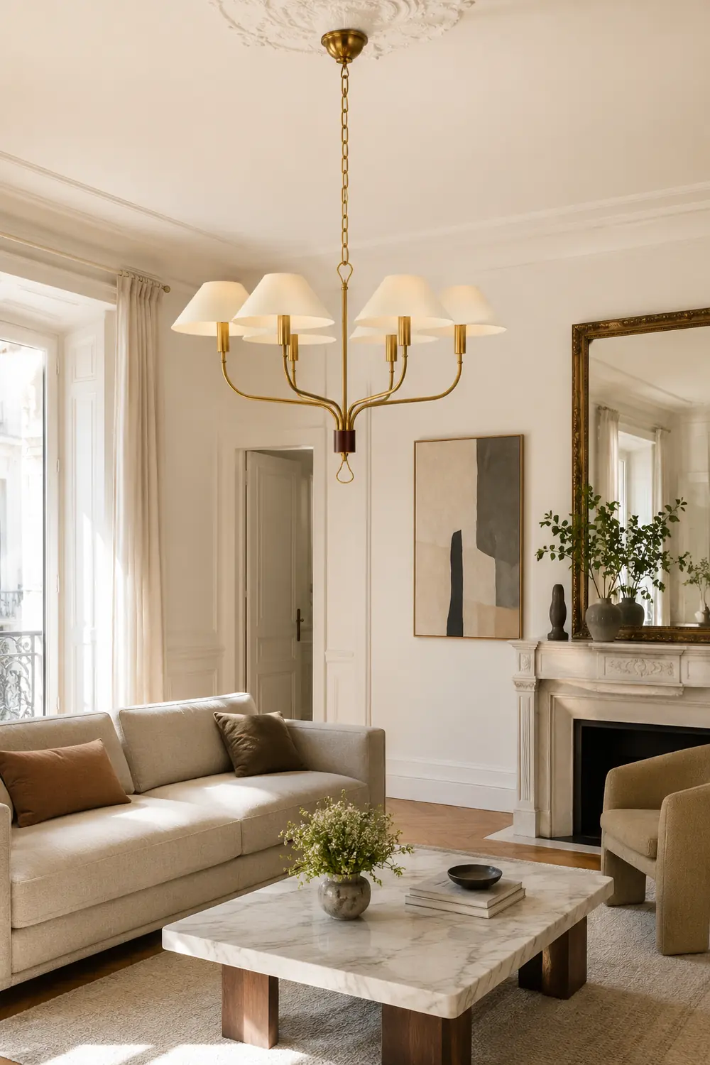 Griffin 6-head chandelier - Lumpaz
