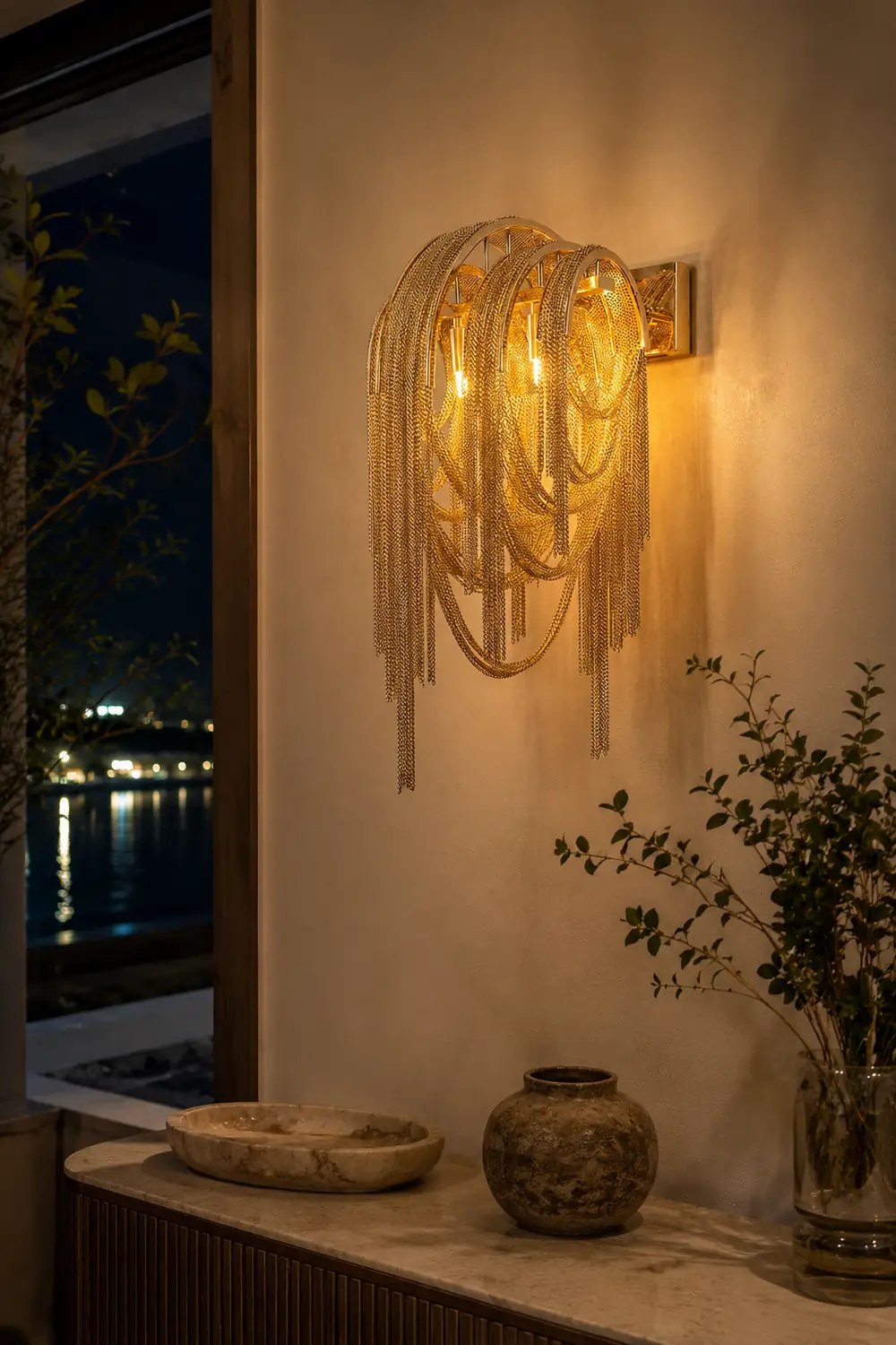 Chains Tassel Wall Lamp - Lumpaz
