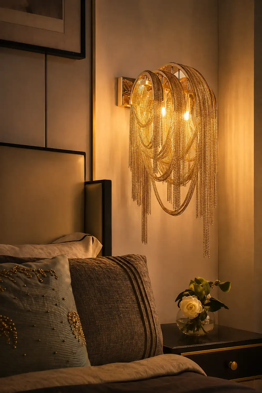 Chains Tassel Wall Lamp - Lumpaz