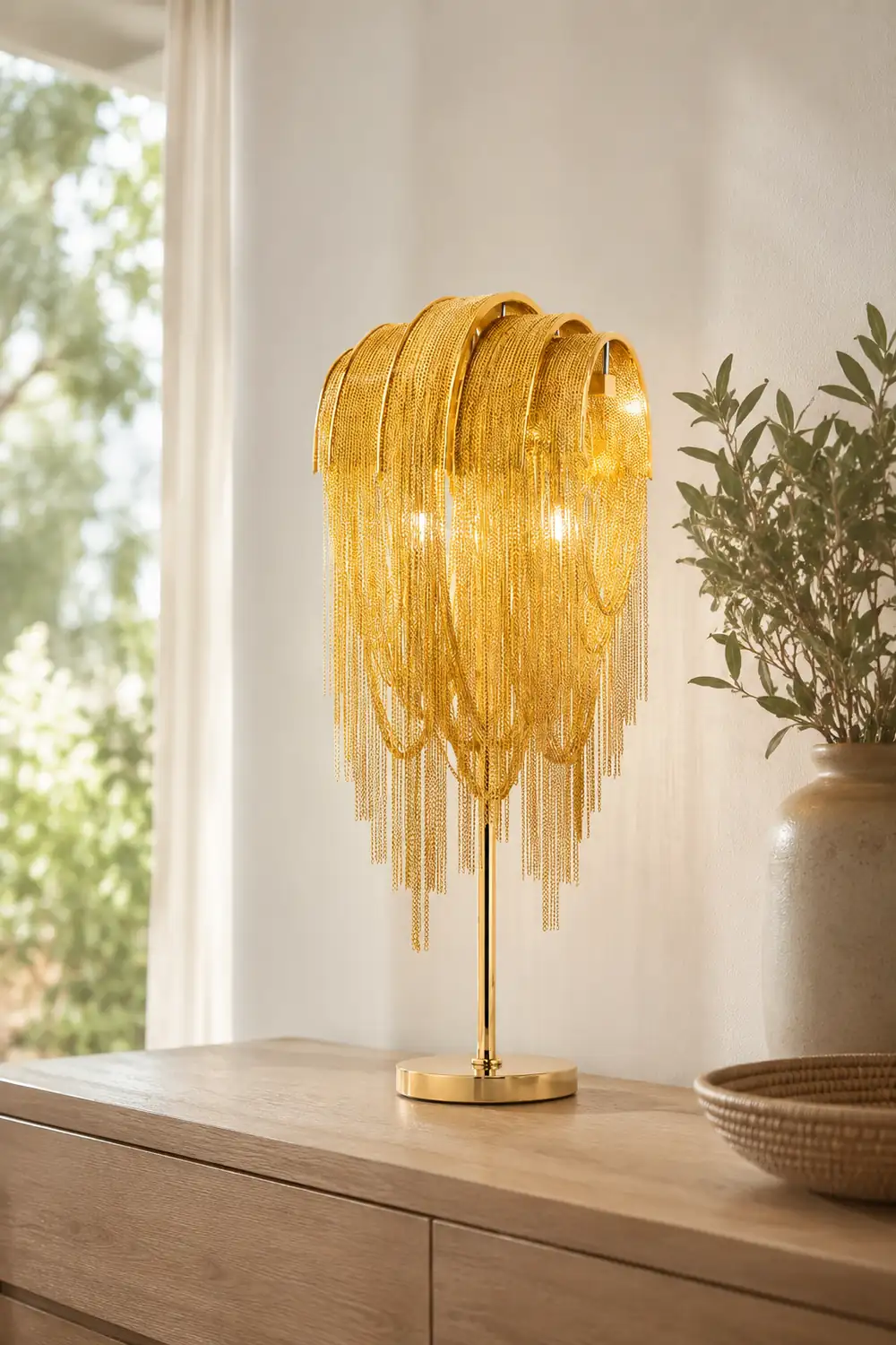 Chains Tassel Table Lamp - Lumpaz