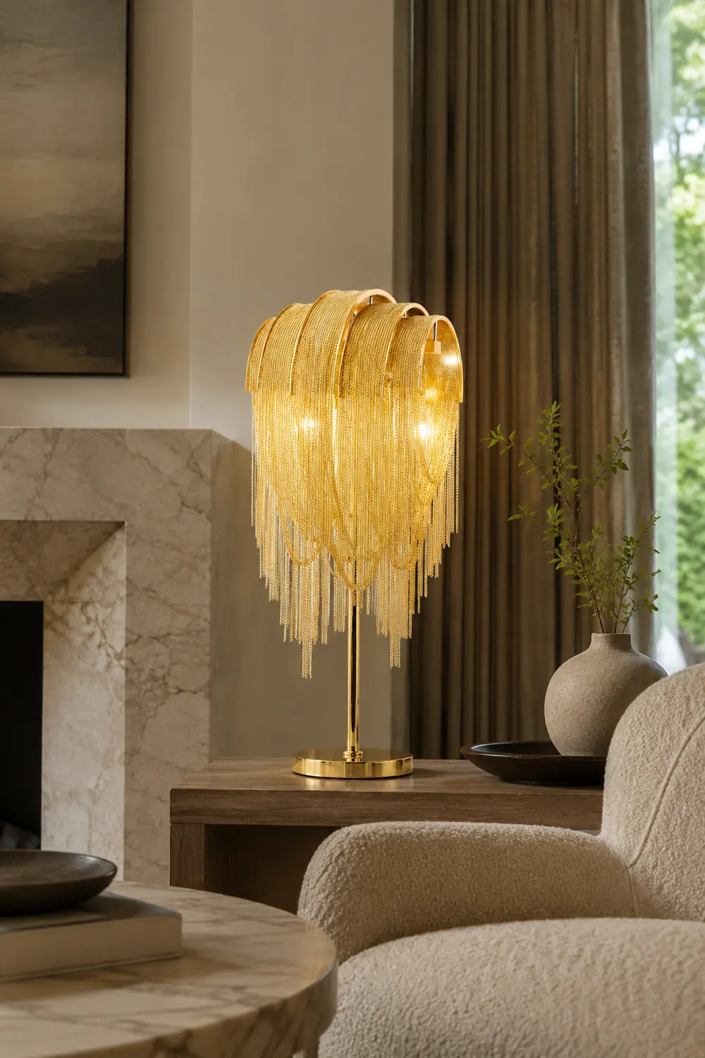 Chains Tassel Table Lamp - Lumpaz