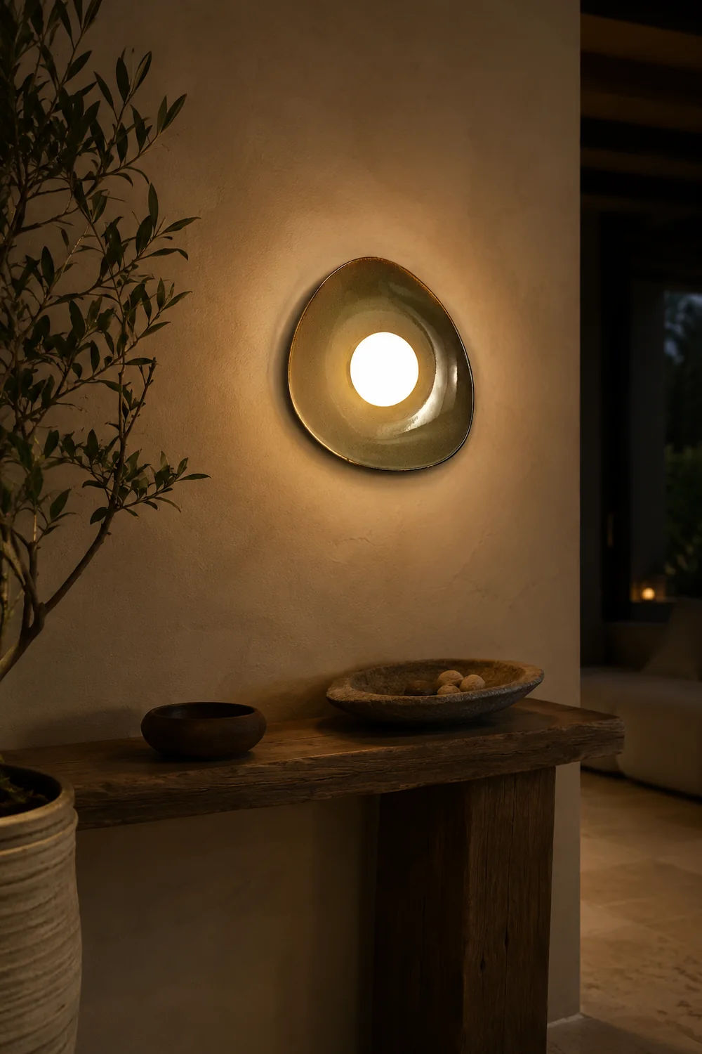 Pebble Disc Wall Light - Lumpaz
