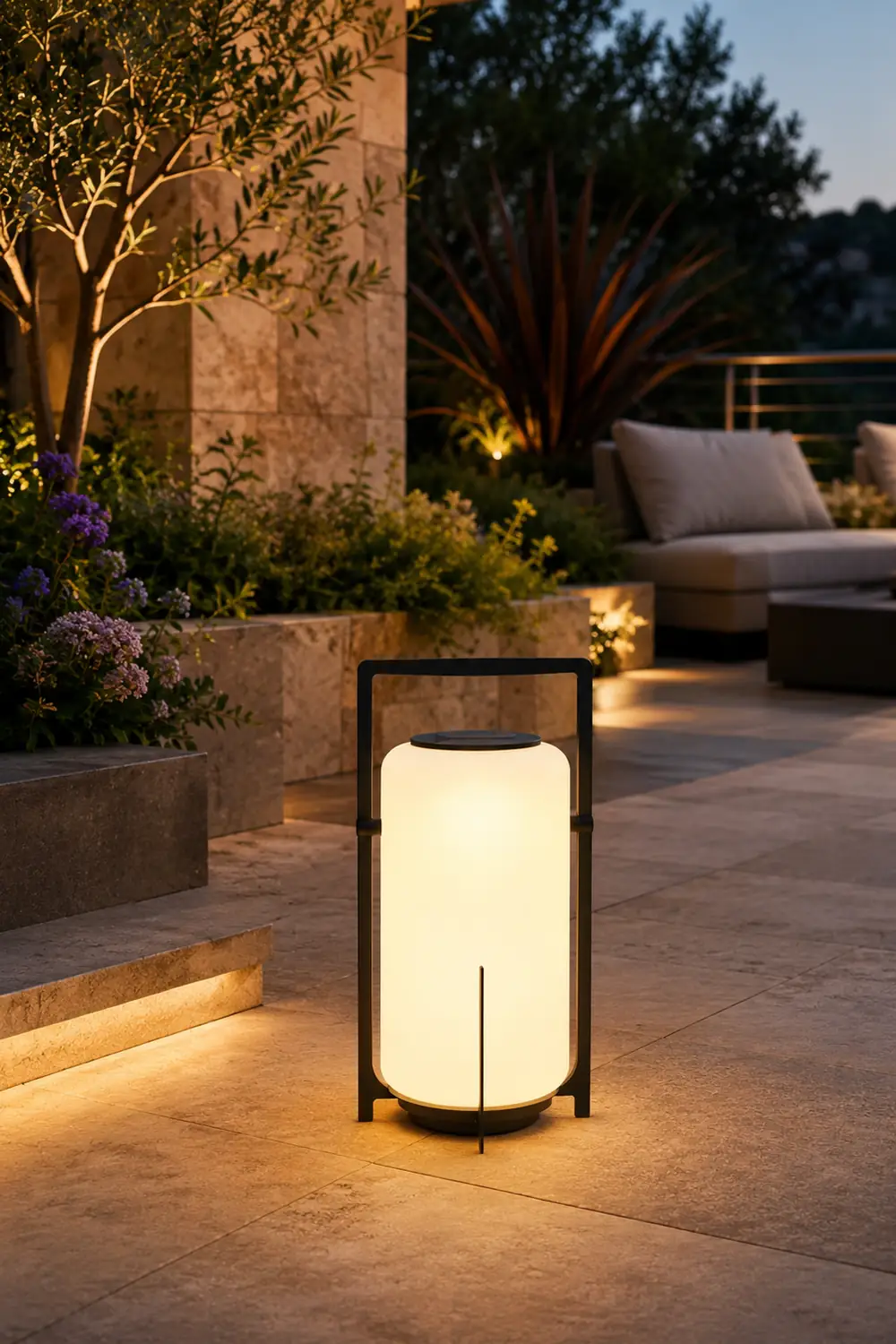 Twilight Lantern Solar Outdoor Table Lamp - Lumpaz