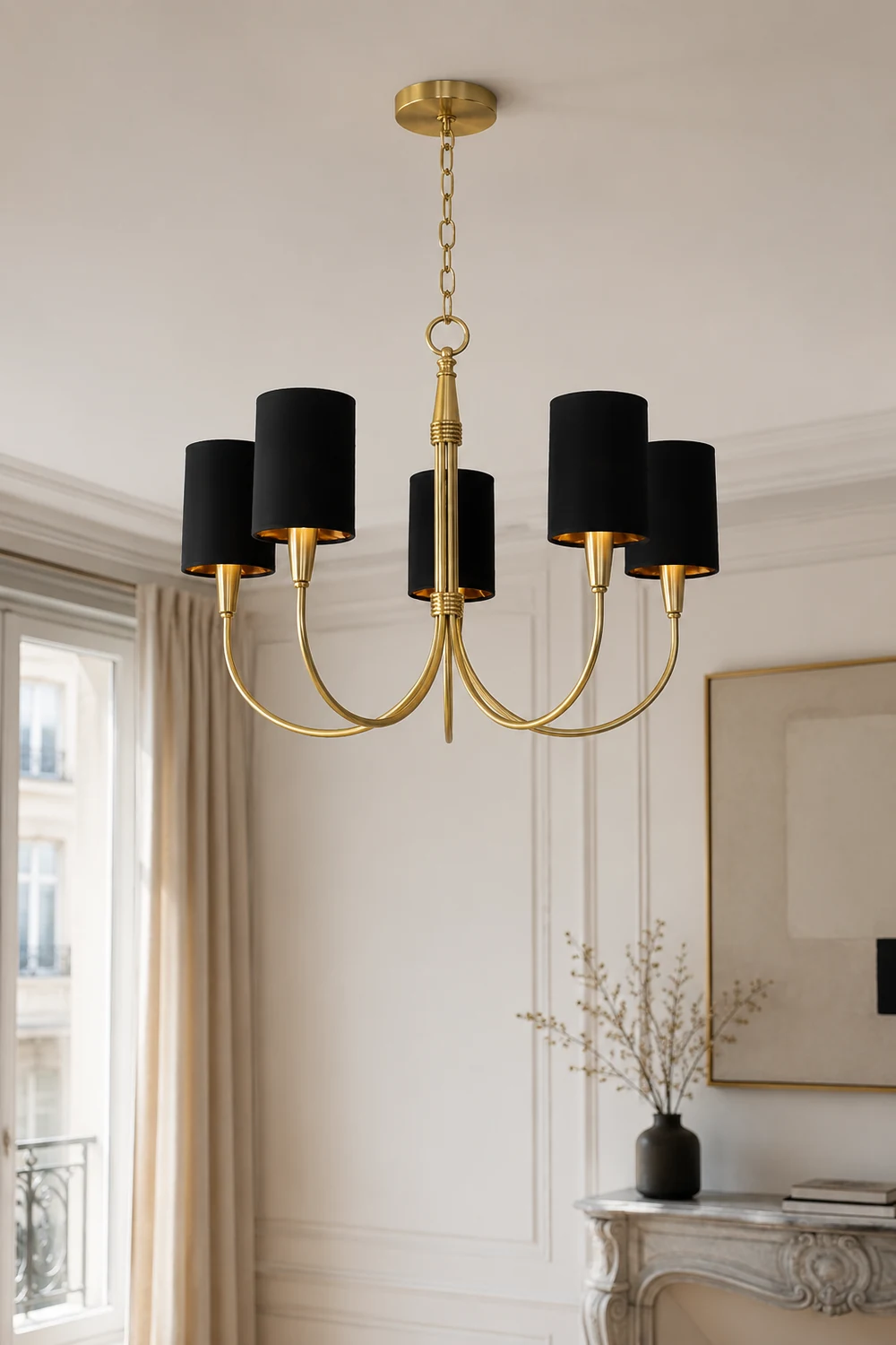 Quincy Black Chandelier - Lumpaz