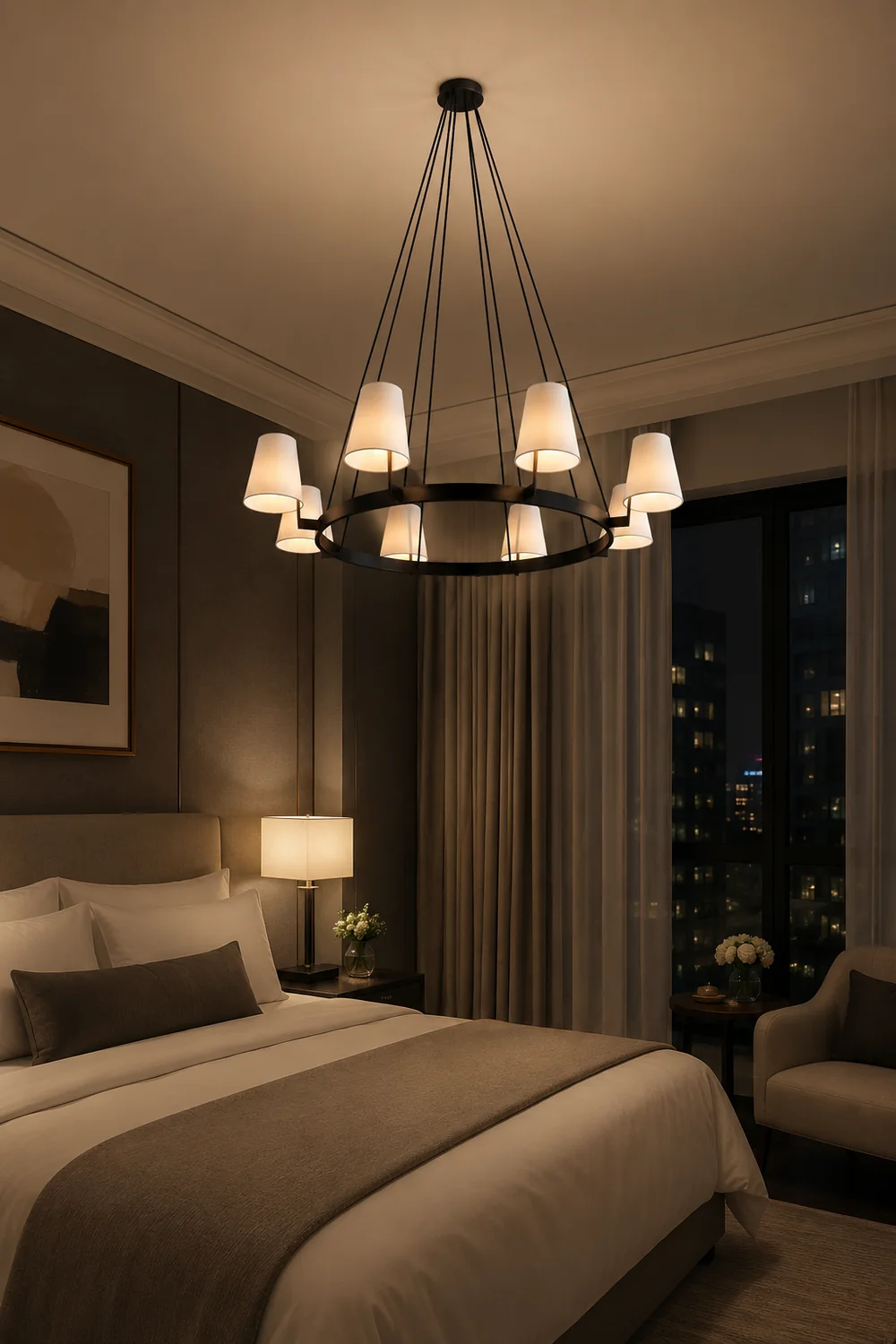 3D Corniche Circular Chandelier - Lumpaz