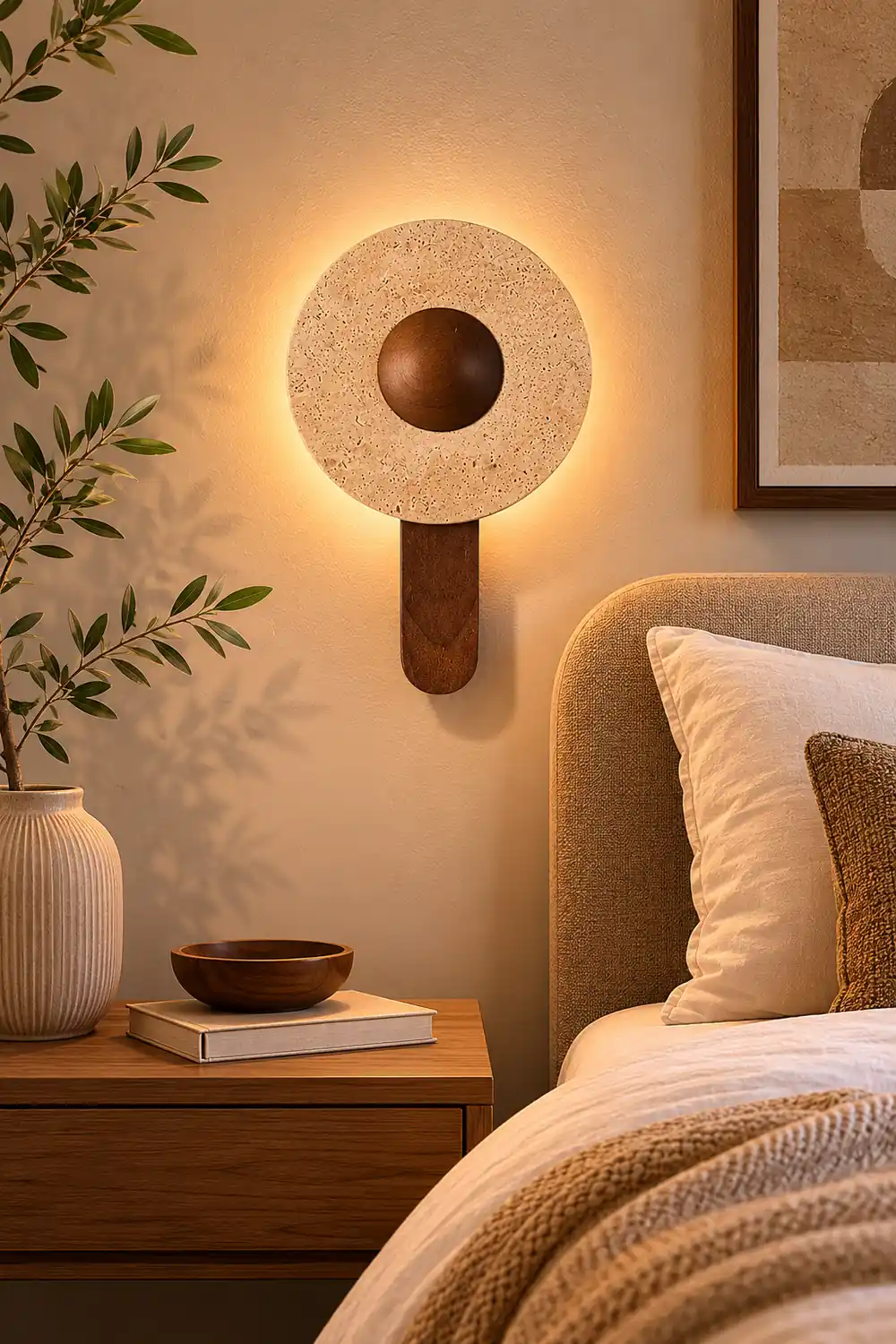 Lunar Wood Wall Lamp - Lumpaz