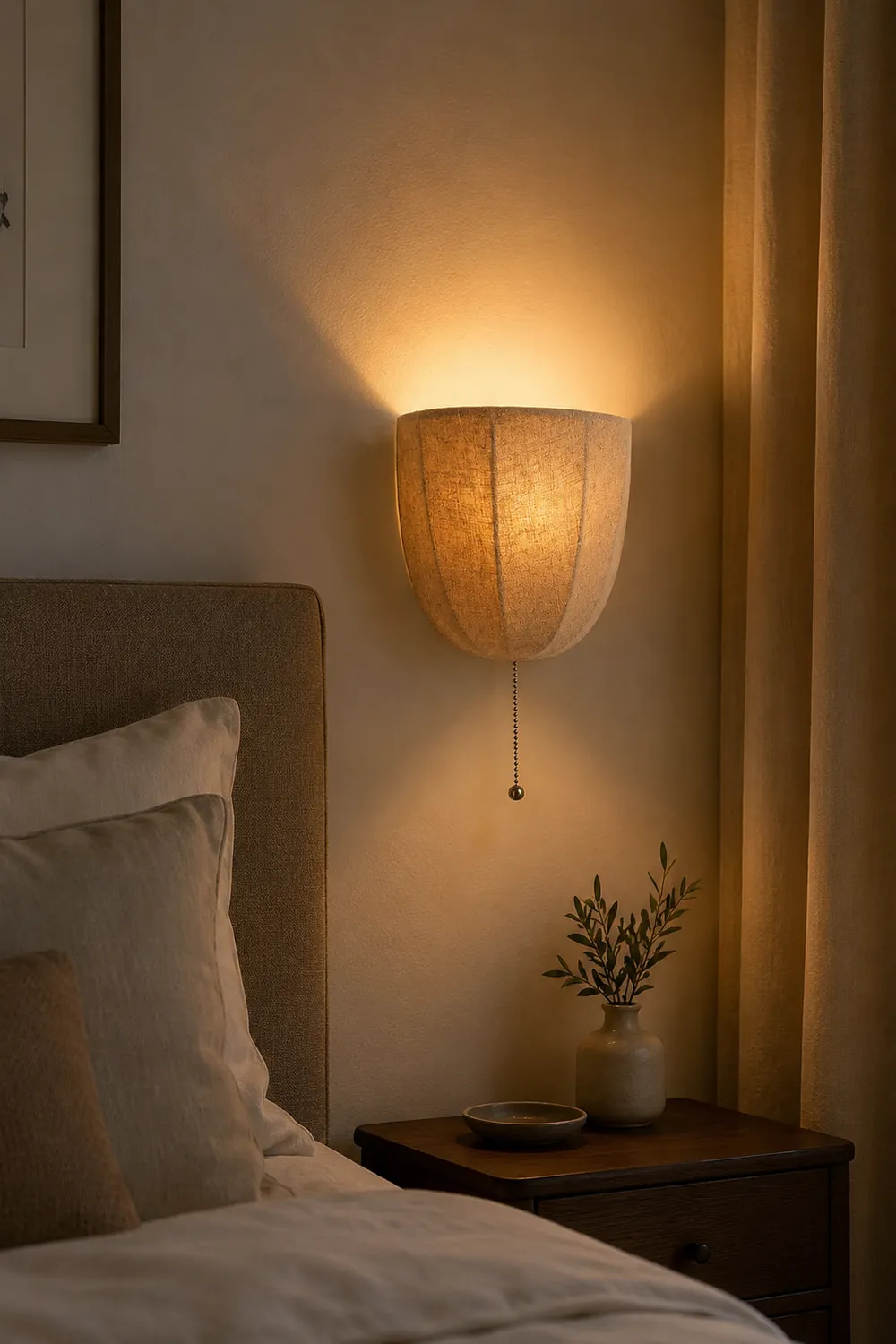 Sienna Linen Wall Sconce - Lumpaz