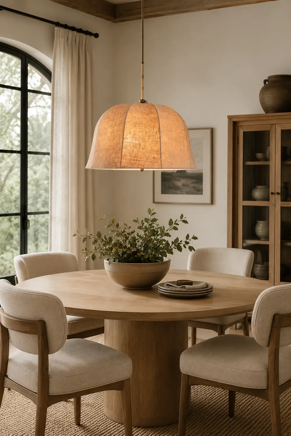 Sienna Linen Pendant Lamp - Lumpaz