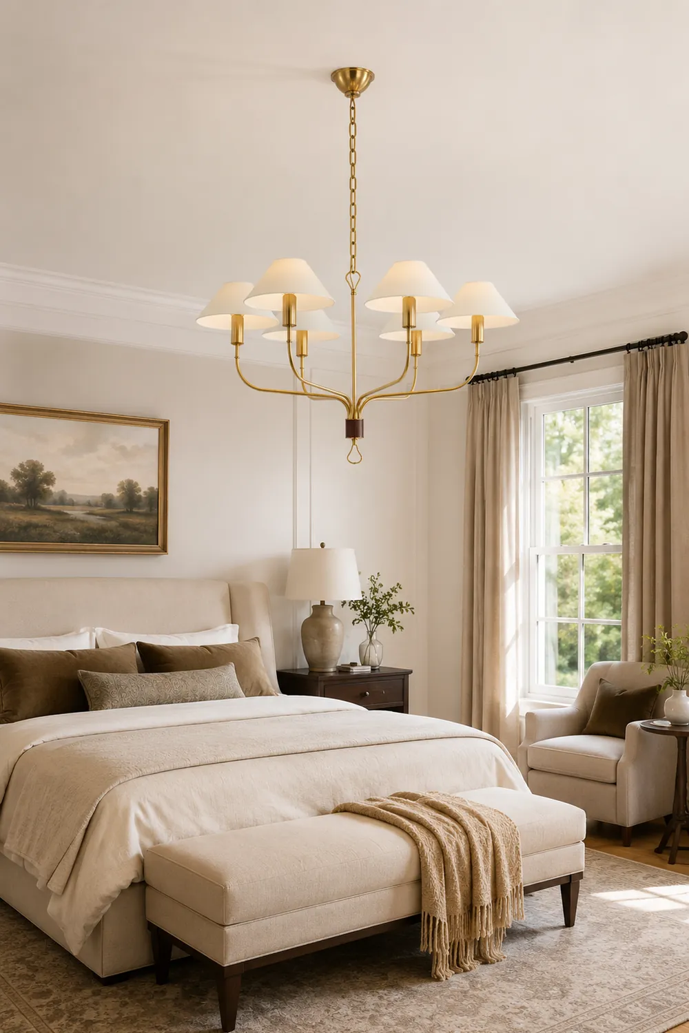 Griffin 6-head chandelier - Lumpaz