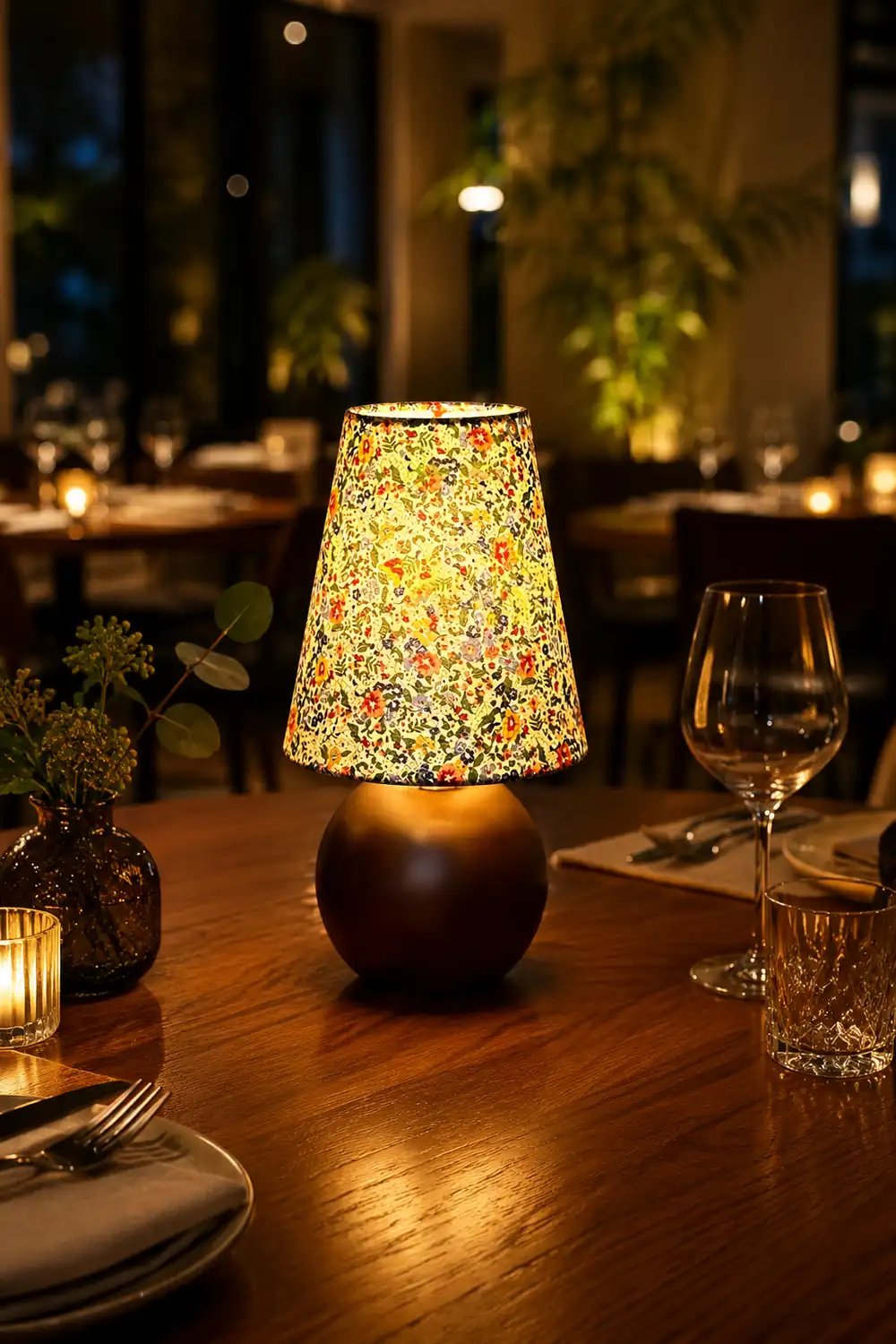 Elara Floral Glow Table Lamp - Lumpaz