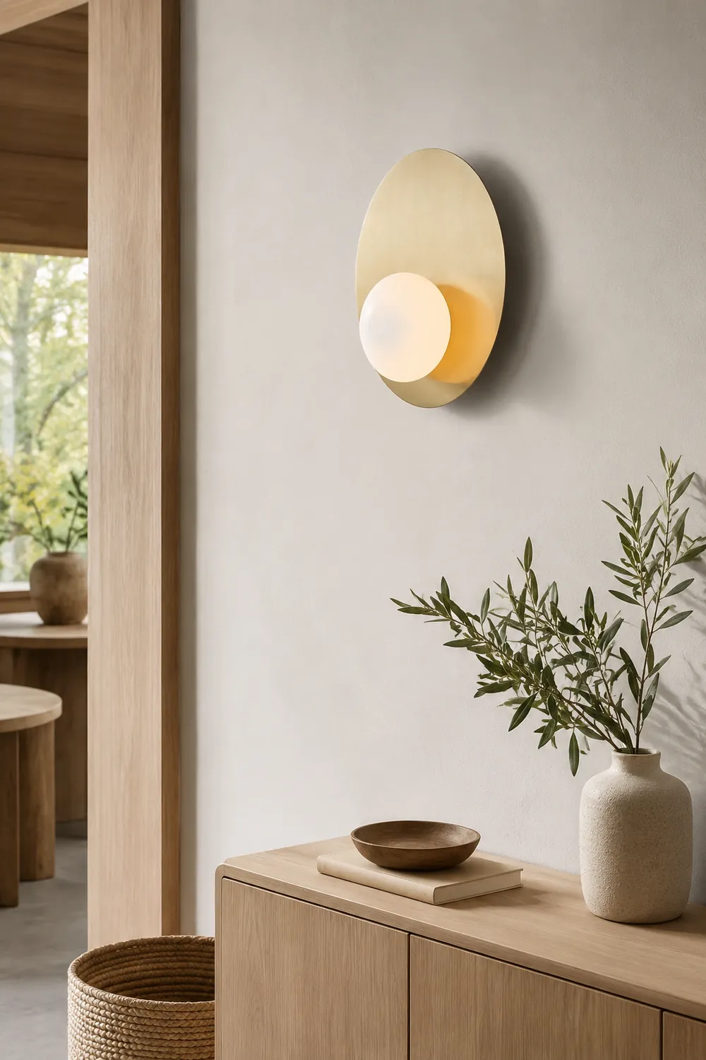 Nodes Angled Alabaster Wall Sconce - Lumpaz