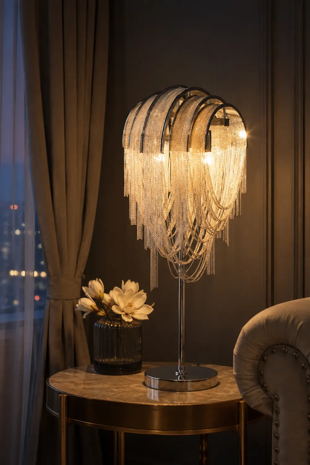 Chains Tassel Table Lamp - Lumpaz
