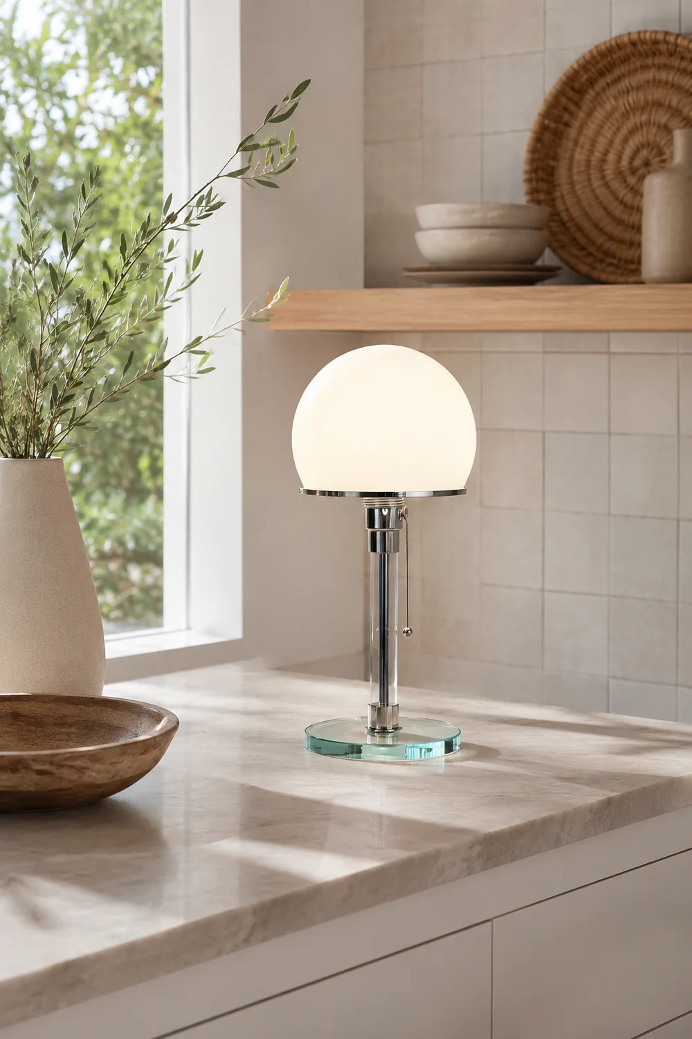 Globe Glass Table Lamp - Lumpaz