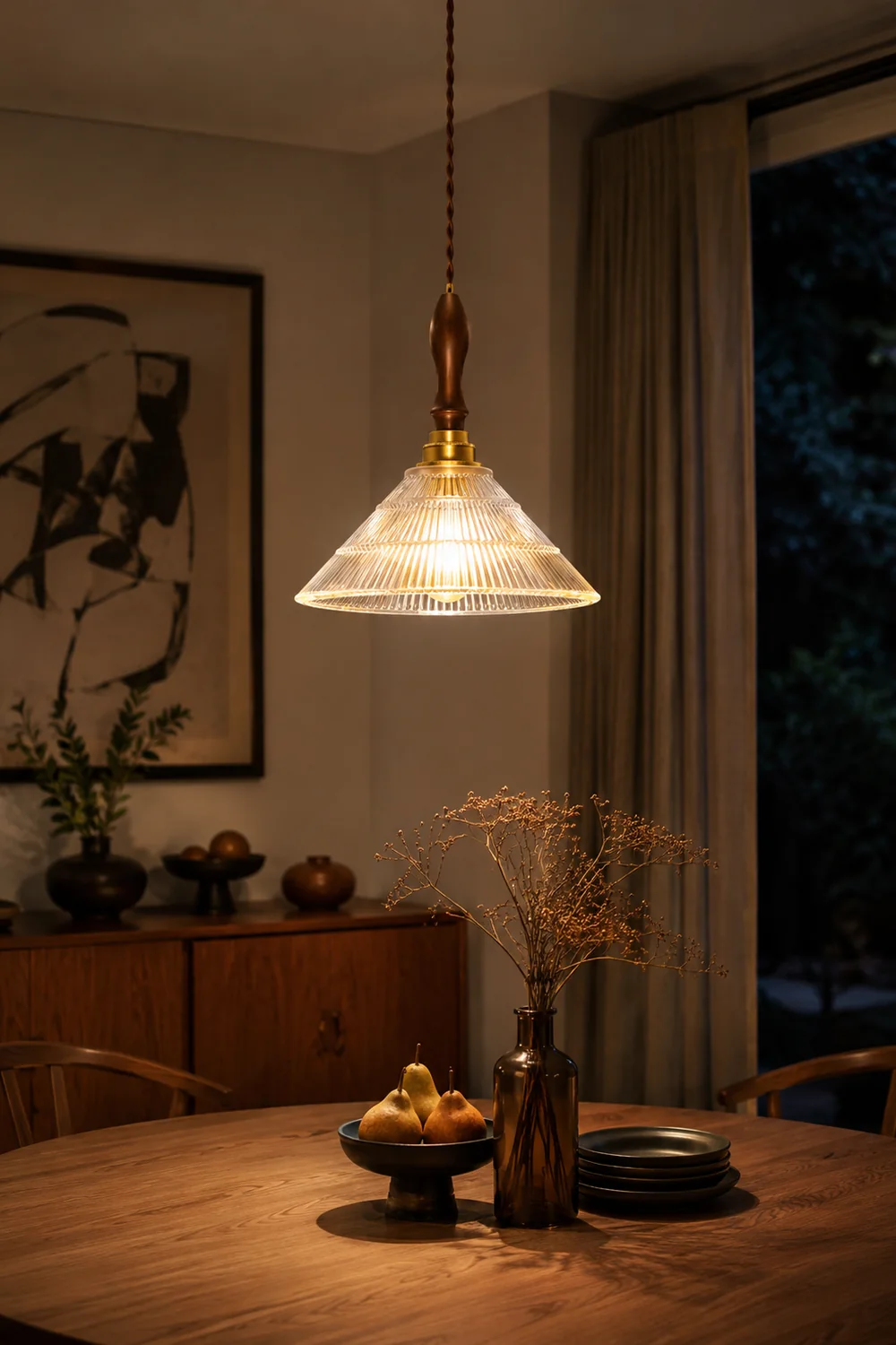 Vintage Ripple Pendant Lamp - Lumpaz