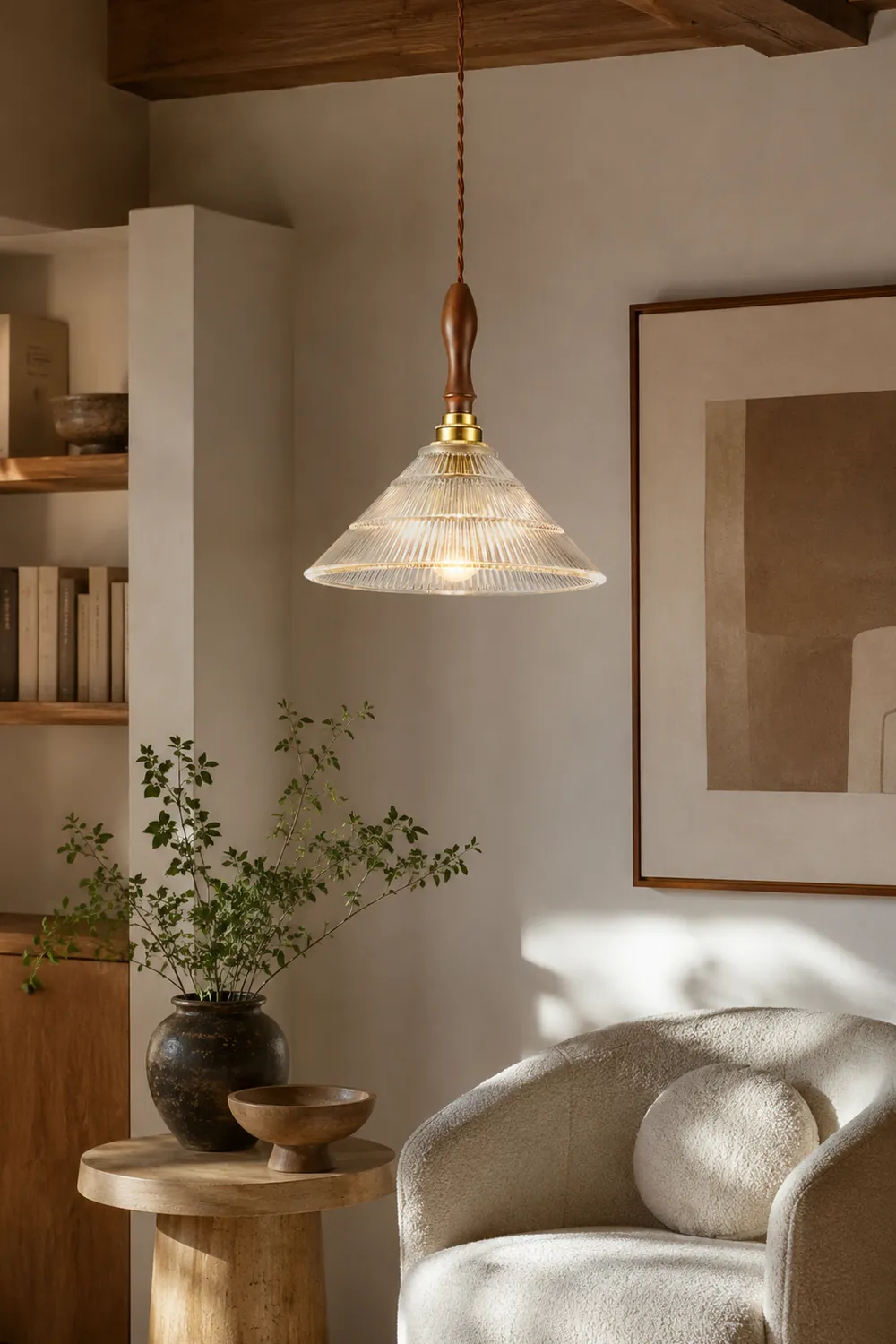 Vintage Ripple Pendant Lamp - Lumpaz